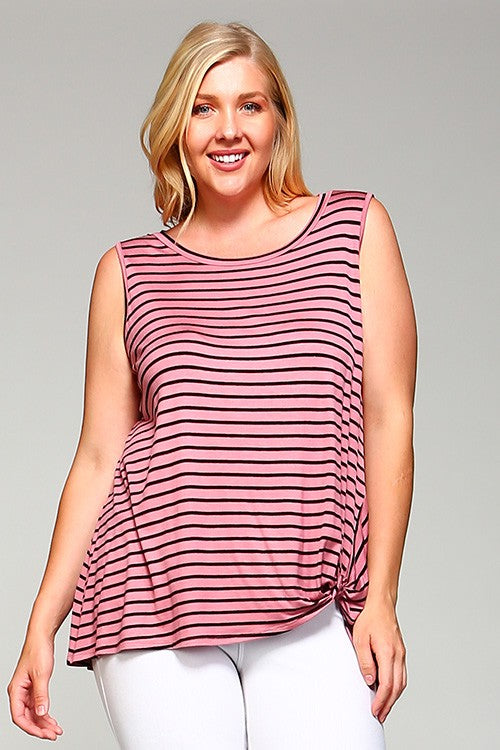 As Fast As I Can Tank - Mauve/Black