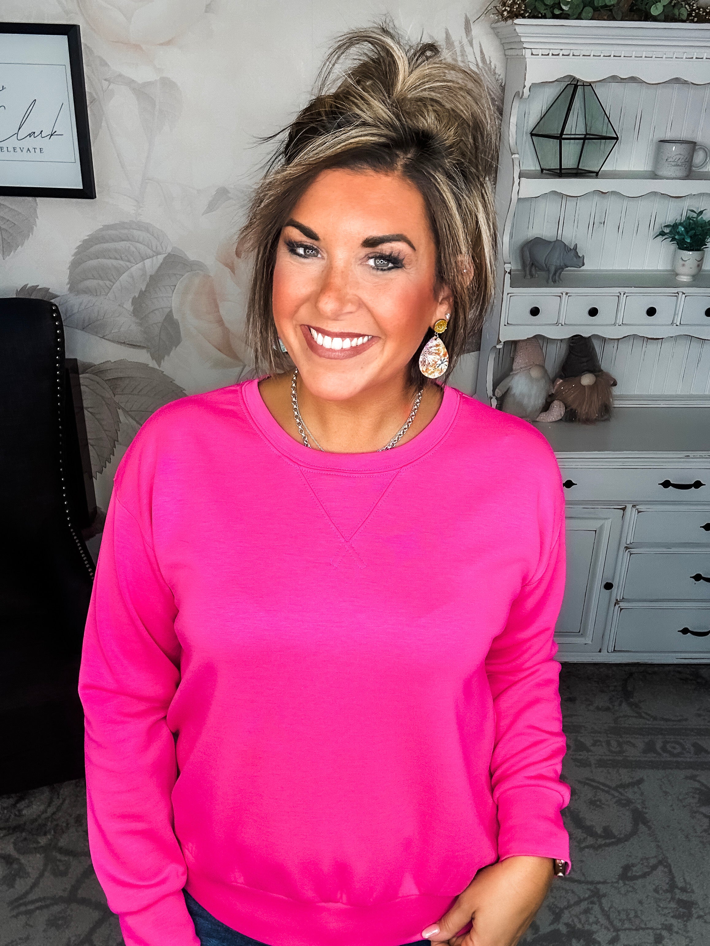 Classy On The Weekend Set - Hot Pink