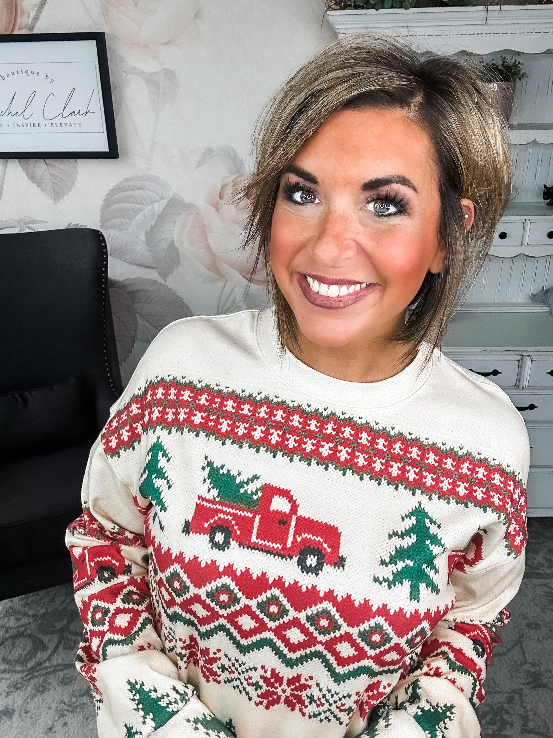 Ampersand Avenue University Pullover - Holiday Lane