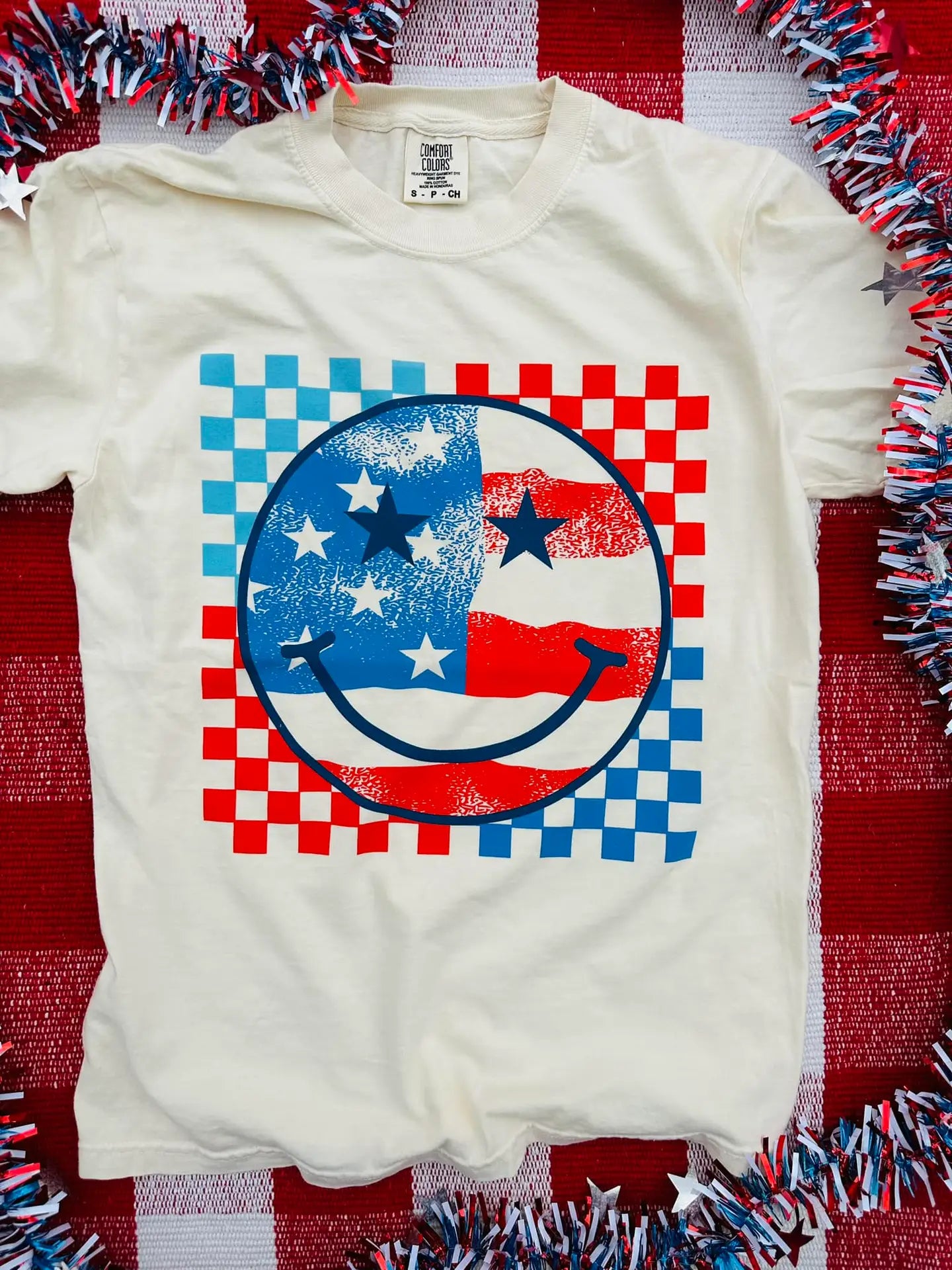 Patriotic Smiley Graphic Tee