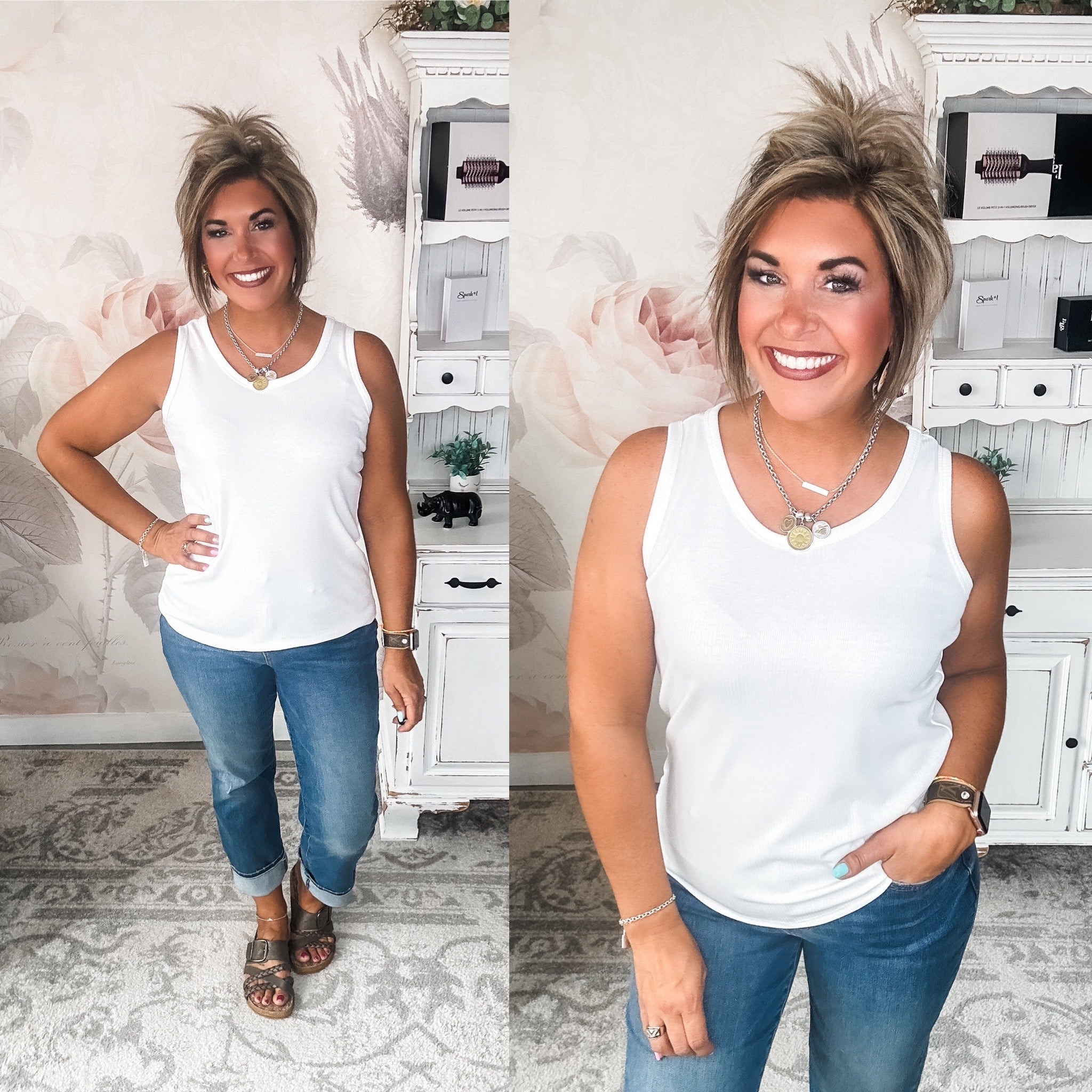 When I Get Home Tank - Ivory