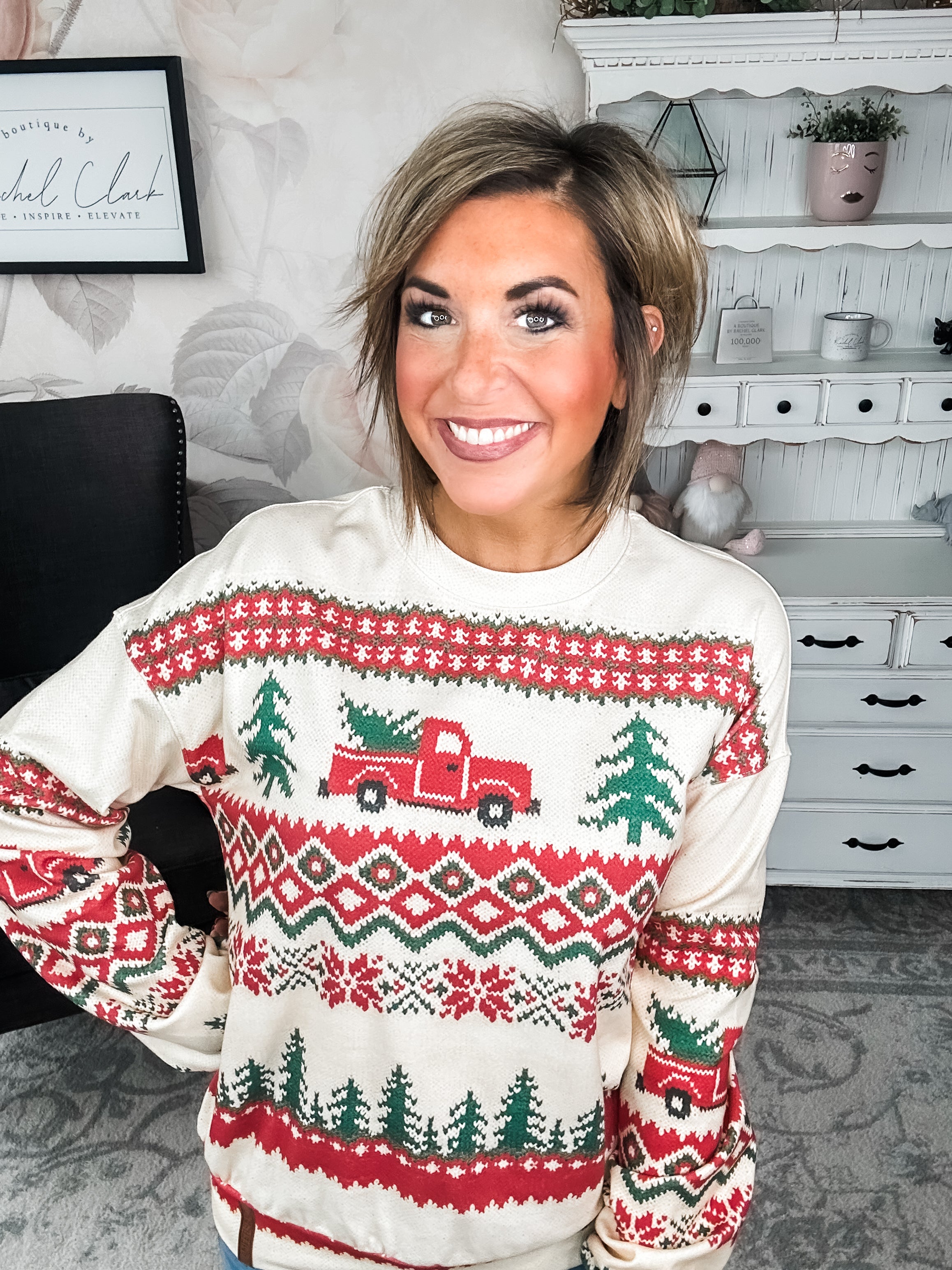 Ampersand Avenue University Pullover - Holiday Lane