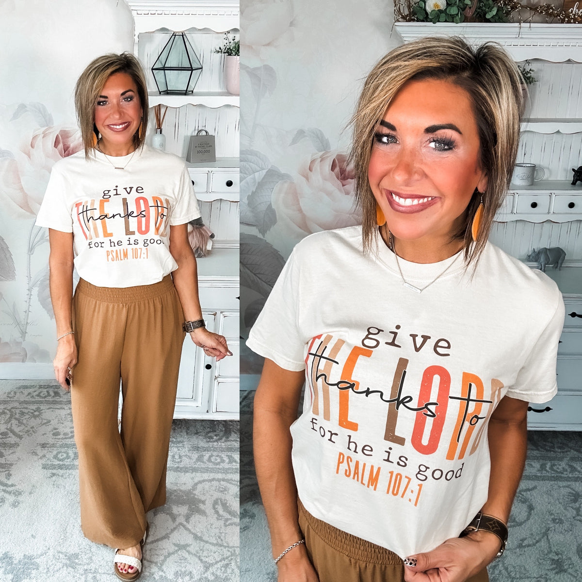 Give Thanks To The Lord Graphic Tee