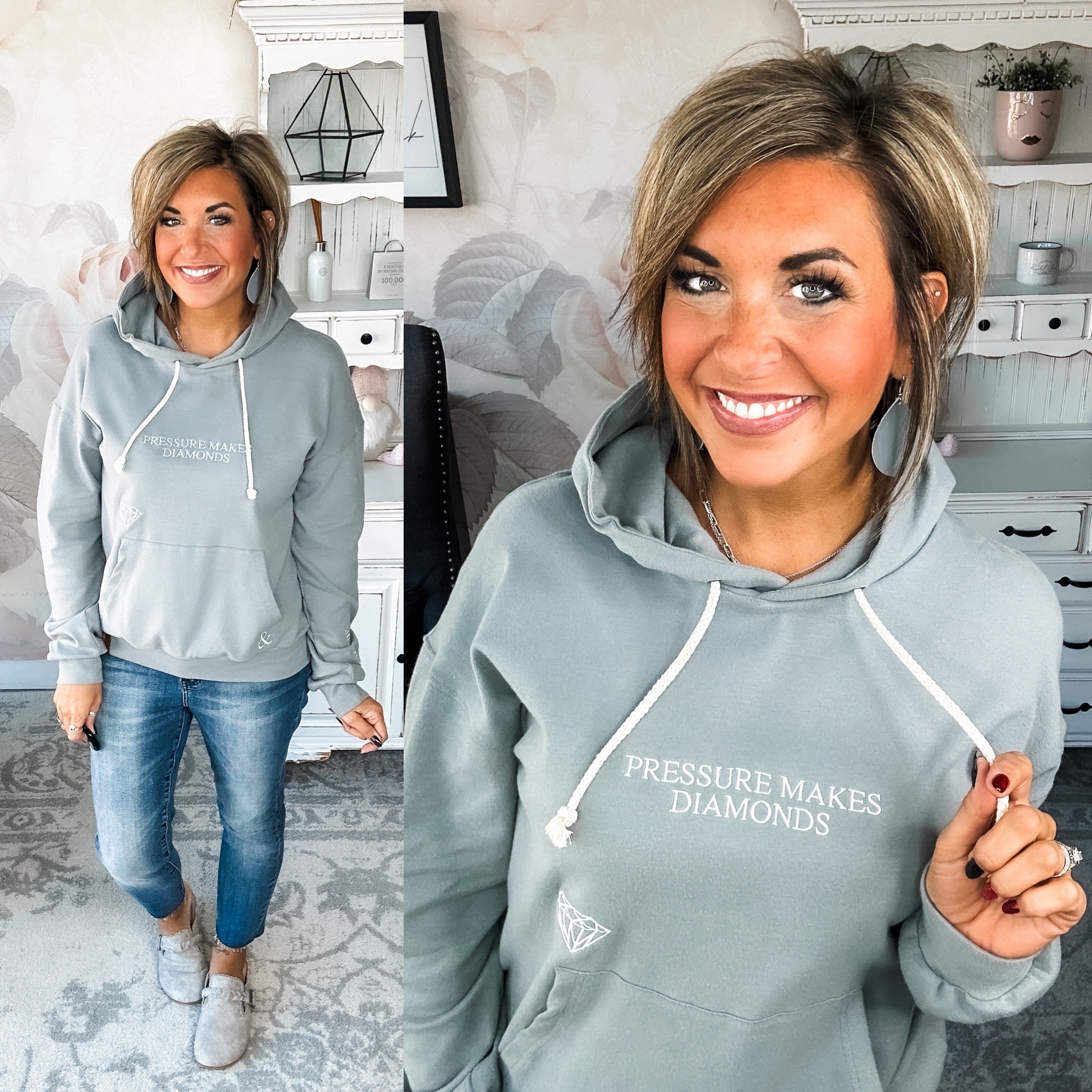 Ampersand Avenue University Hoodie - Pressure Makes Diamonds