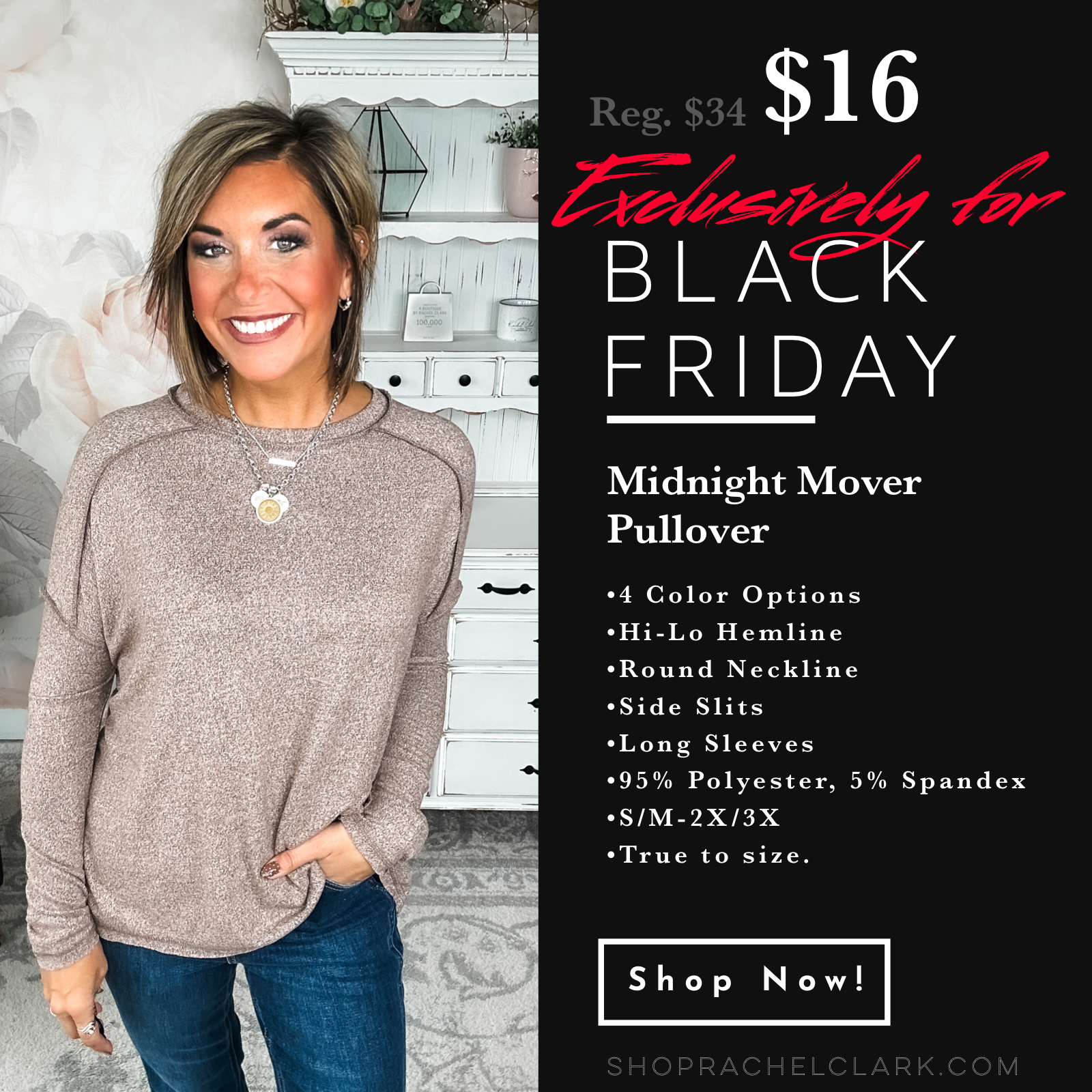 BLACK FRIDAY EXCLUSIVE - Midnight Mover Pullover - Brown