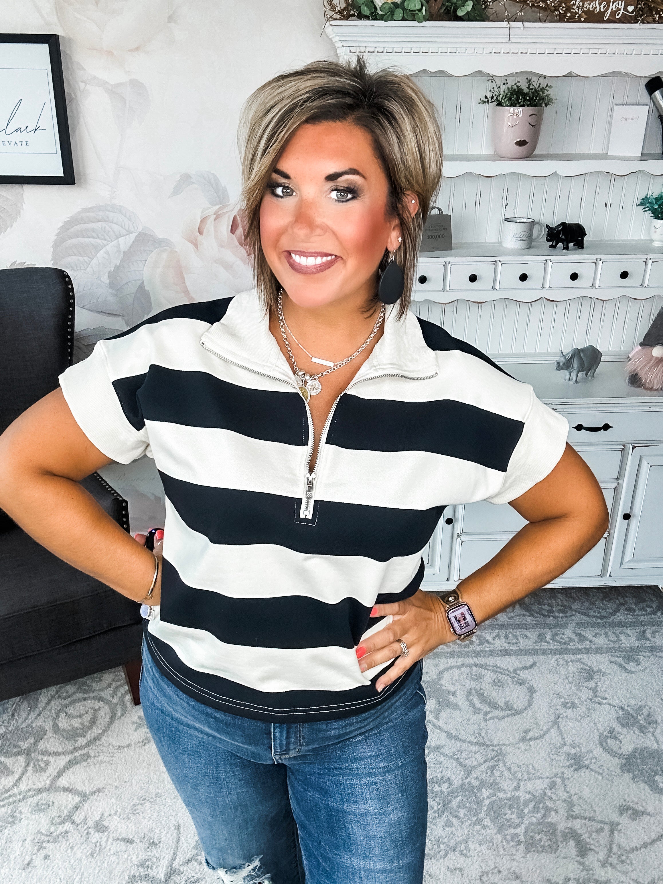 Hope Floats Quarter Zip Sweater