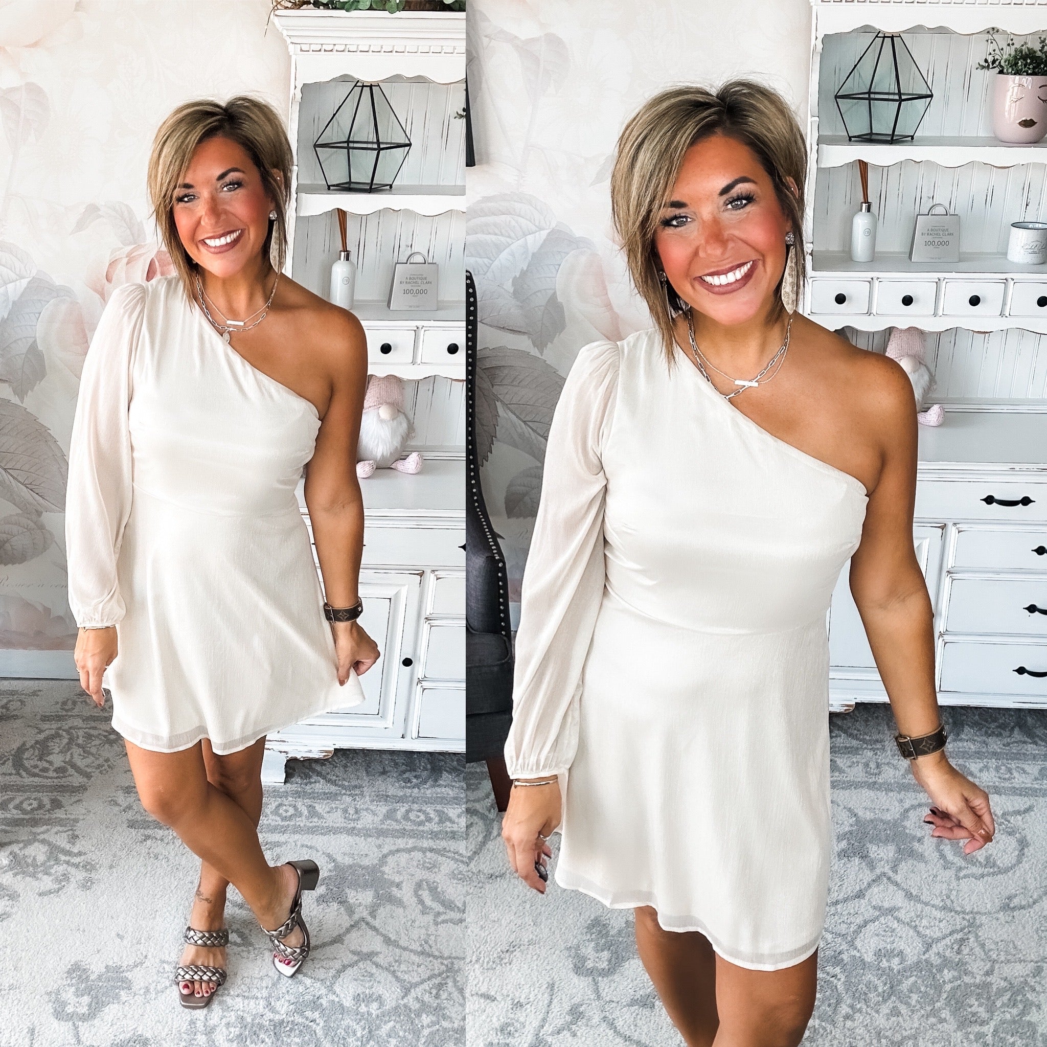 Pretty on Point Dress - Champagne