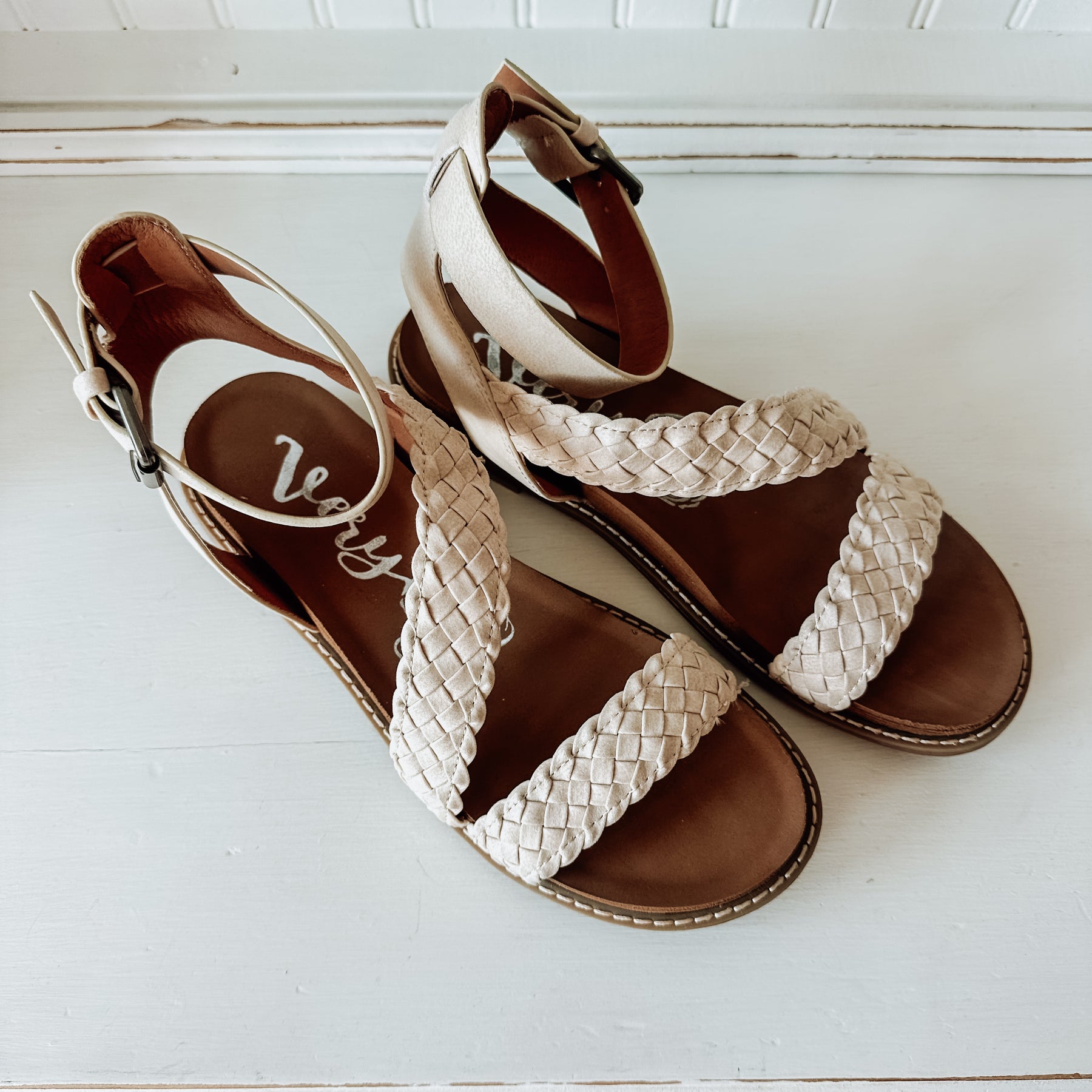 Sylvie Braided Sandal - Cream