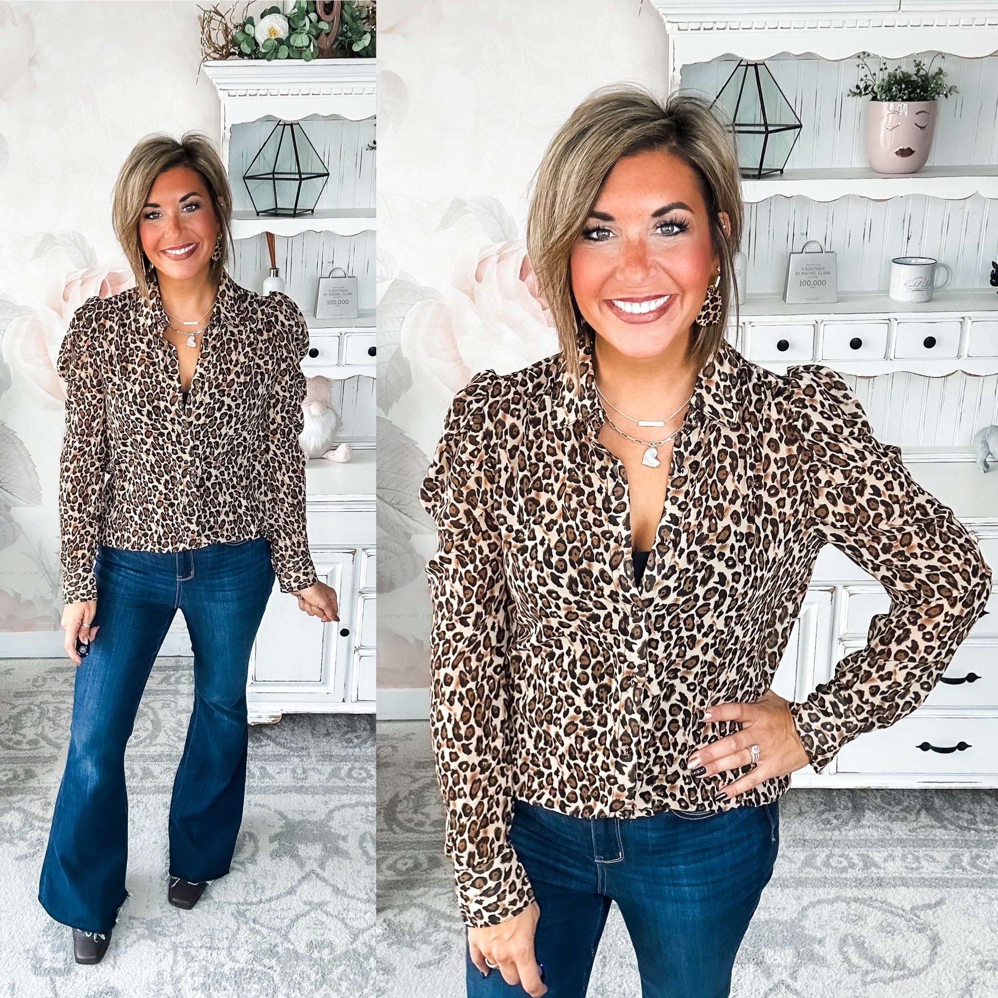 Watch Over You Leopard Blouse