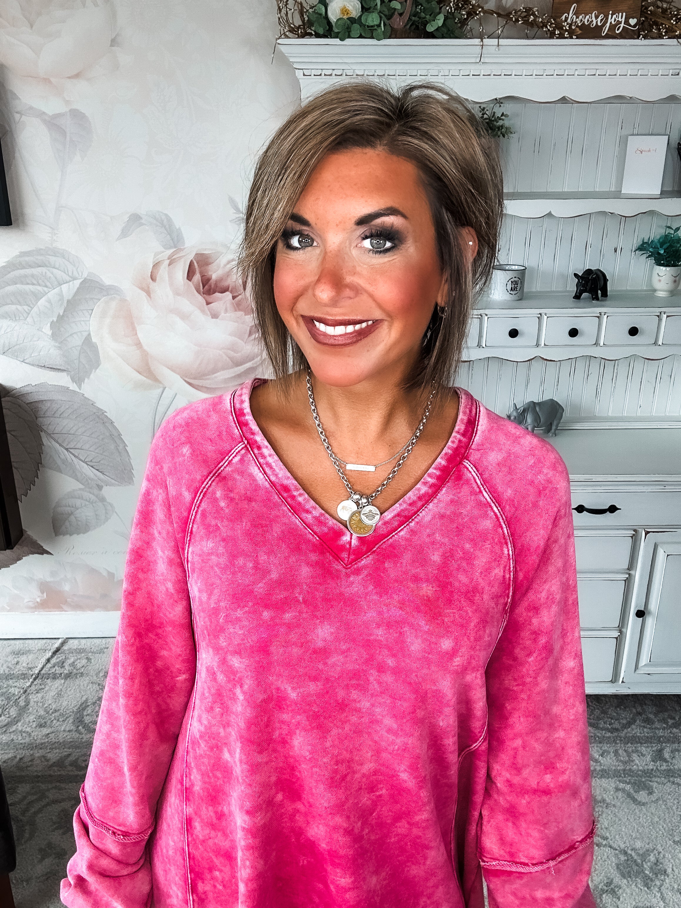 They All Made It Shift Dress - Magenta