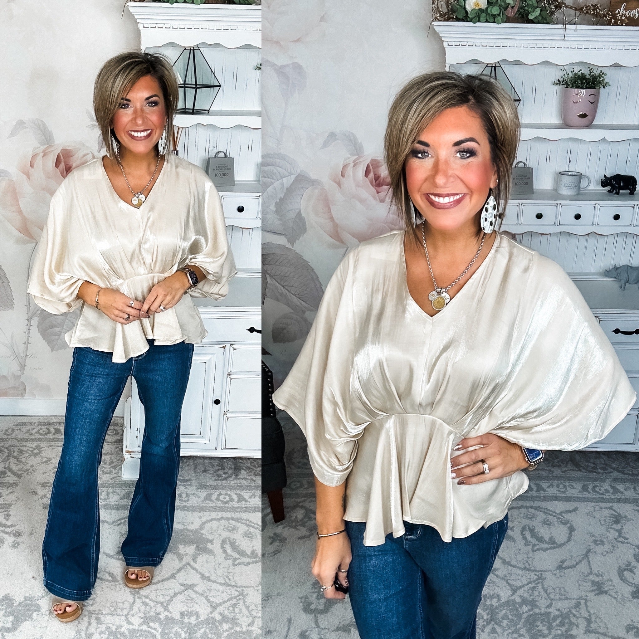 All My Trust In You Blouse - Champagne