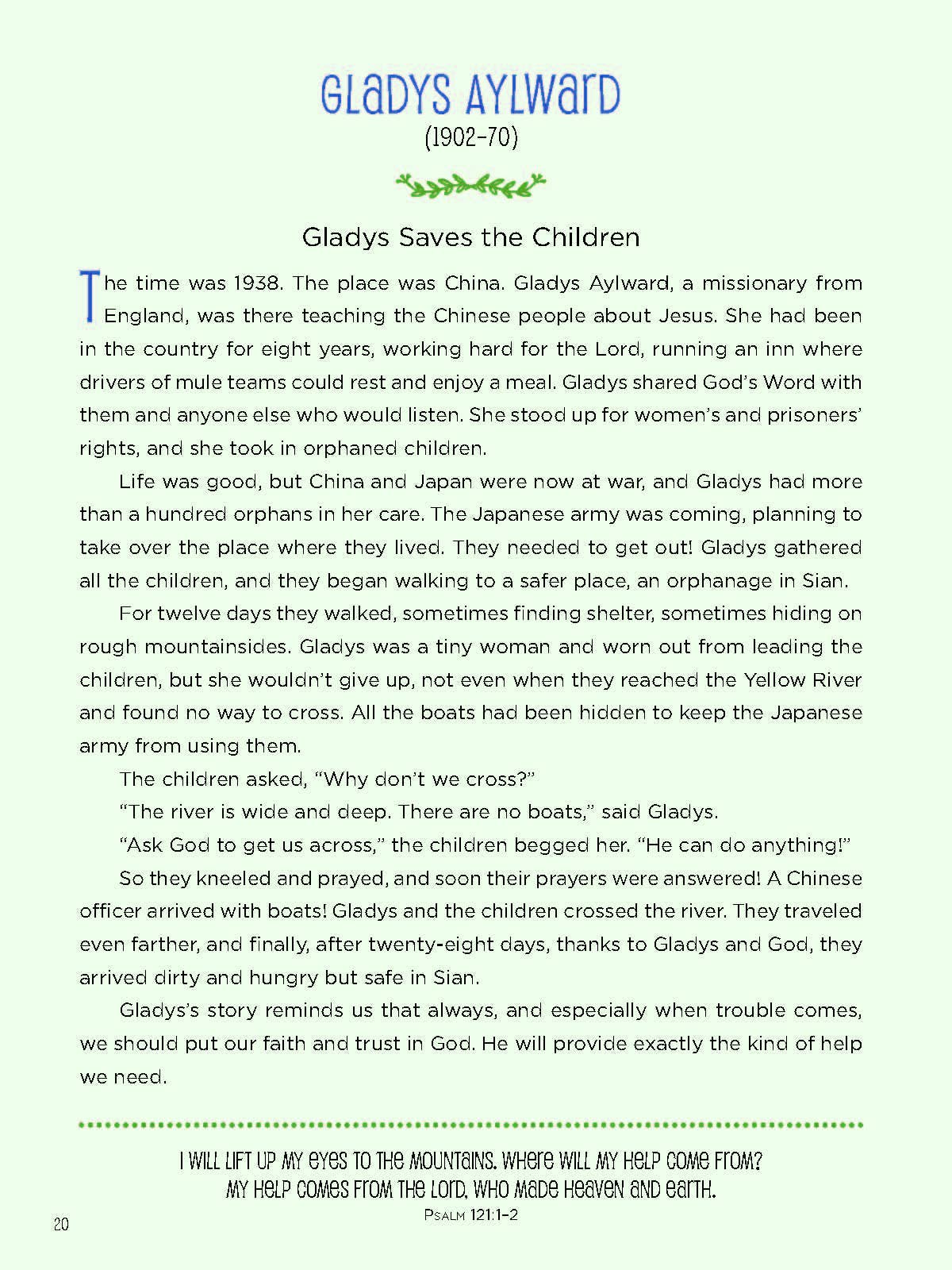 Gladys Aylward Gladys Saves the Children