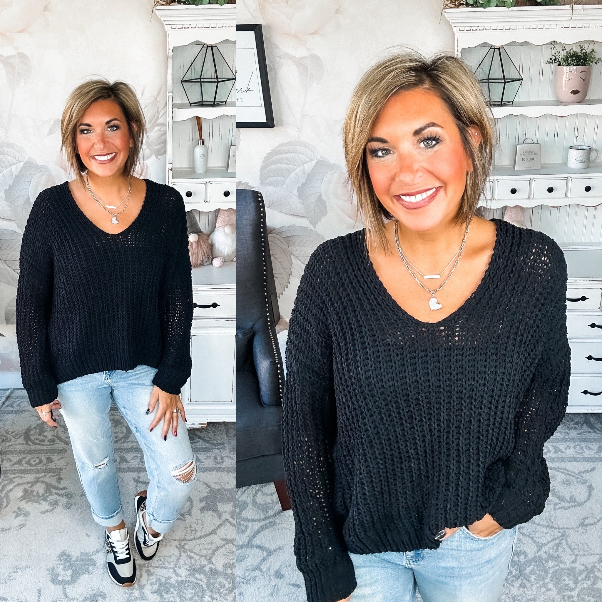 Such a Steal Sweater - Black