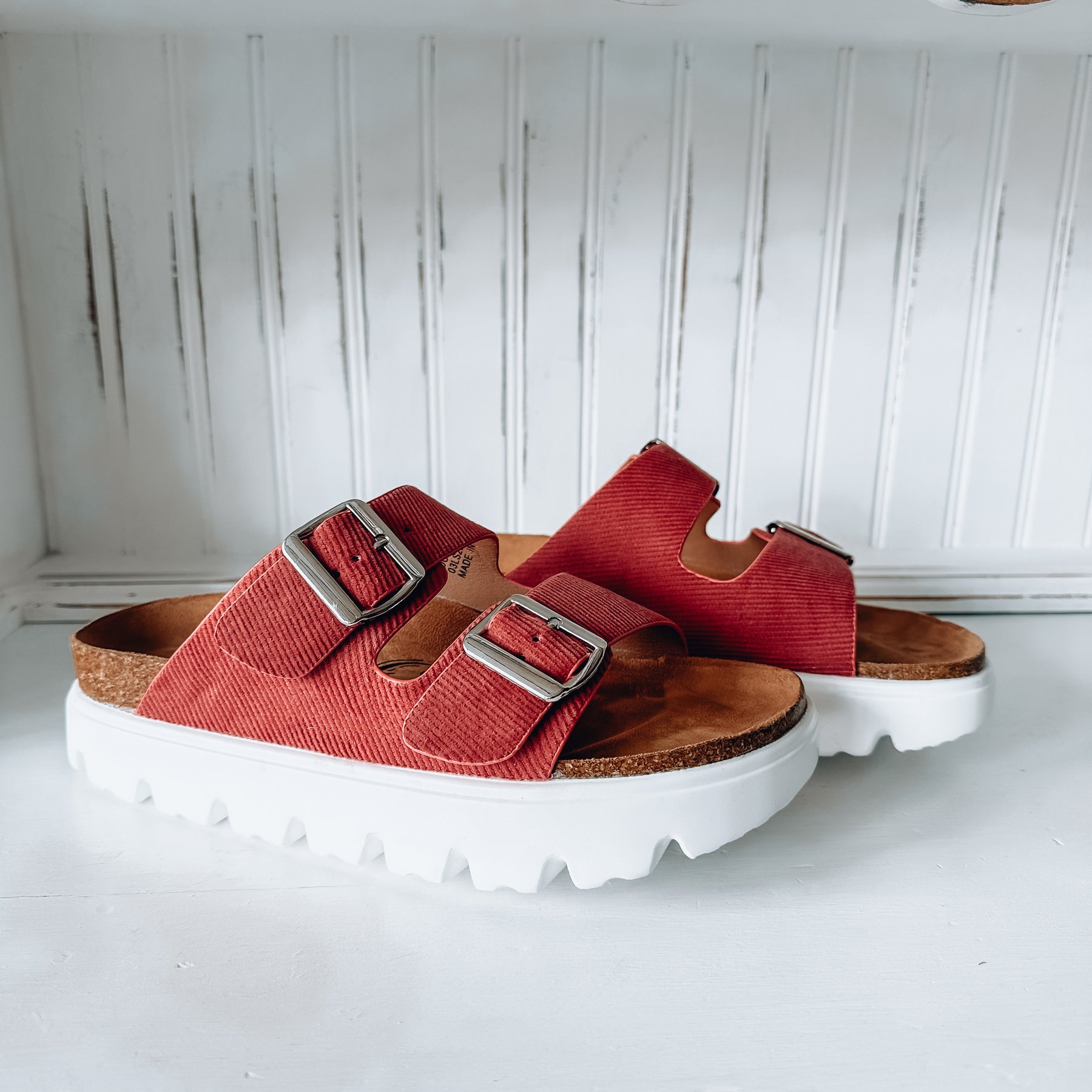 Jazmin Flatform Sandal - Rust