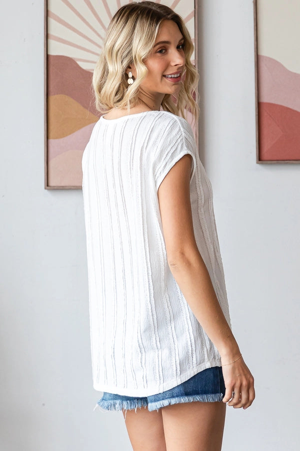 Miss Being Alone Top - Off White