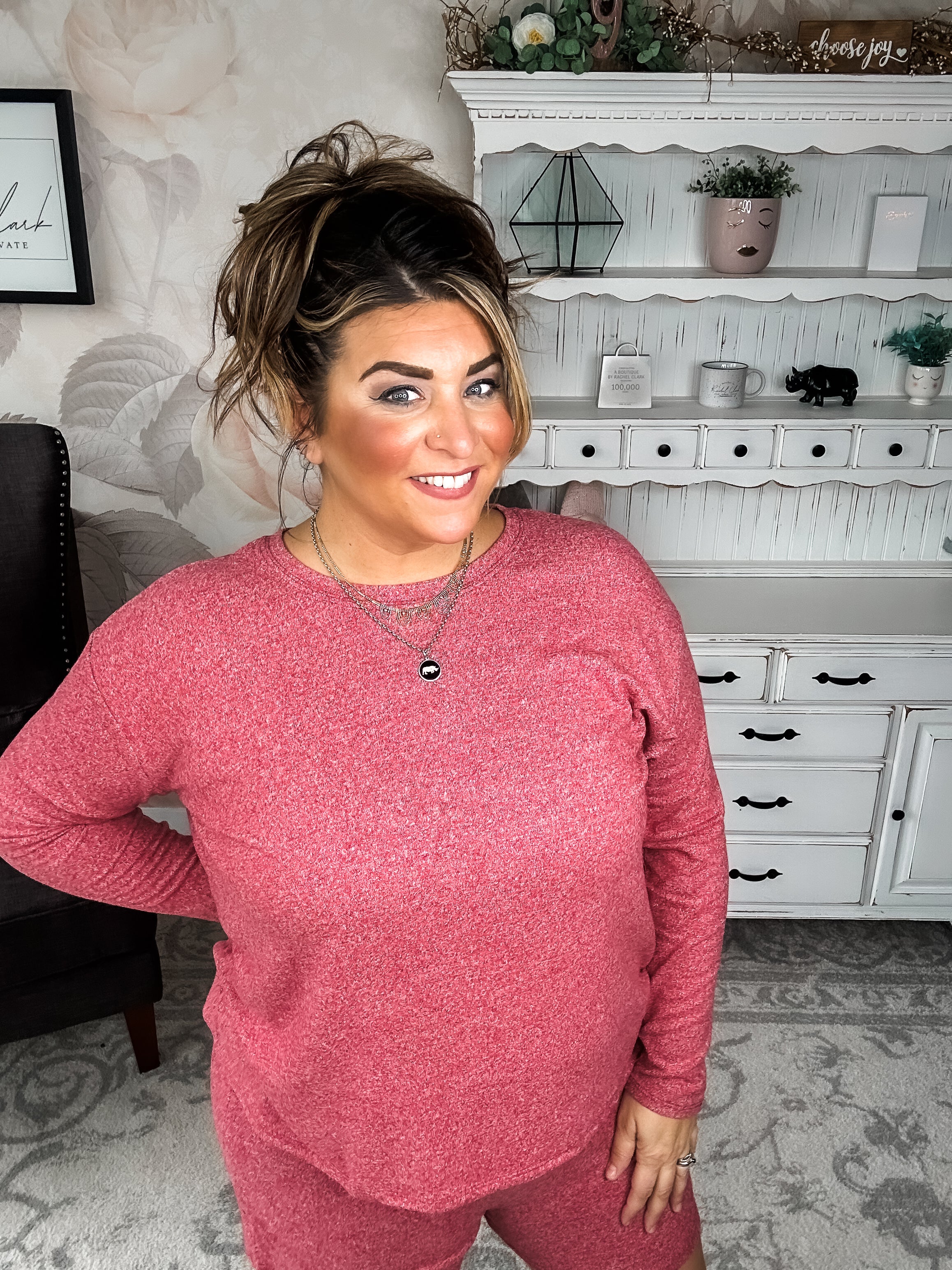 BLACK FRIDAY EXCLUSIVE - Twilight Traveler Lounge Set - Dark Red