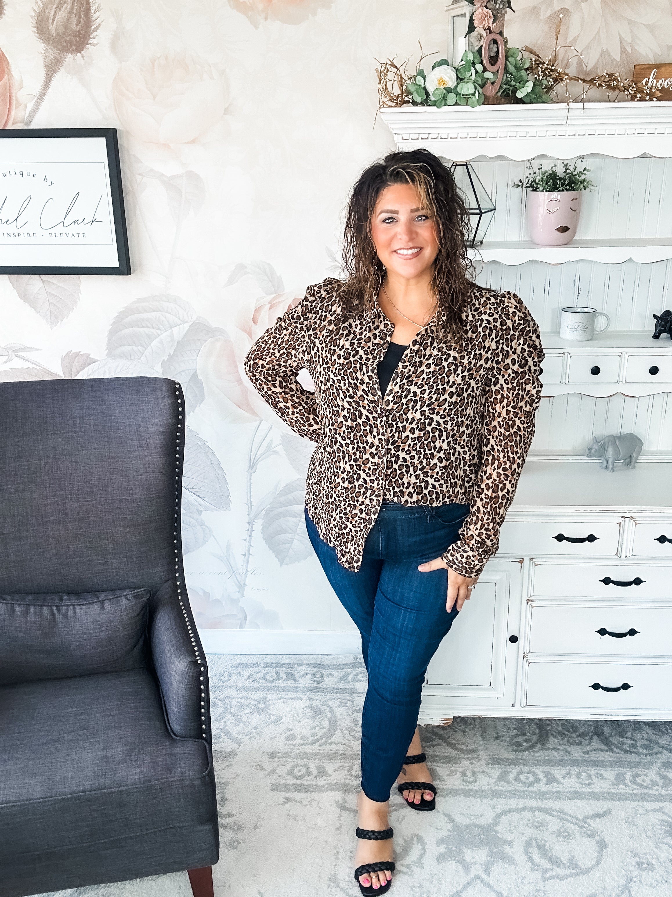 Watch Over You Leopard Blouse