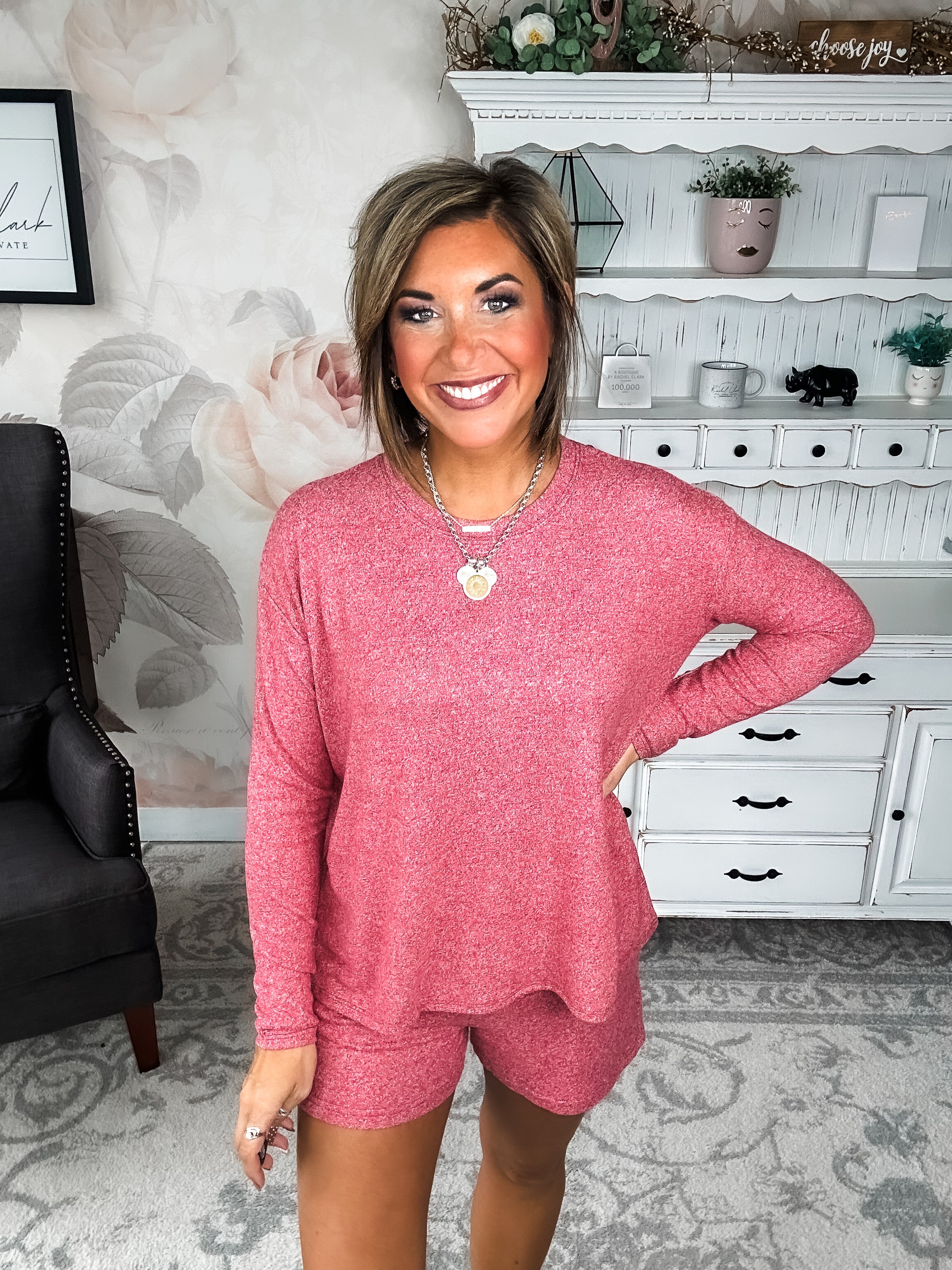Twilight Traveler Lounge Set - Dark Red
