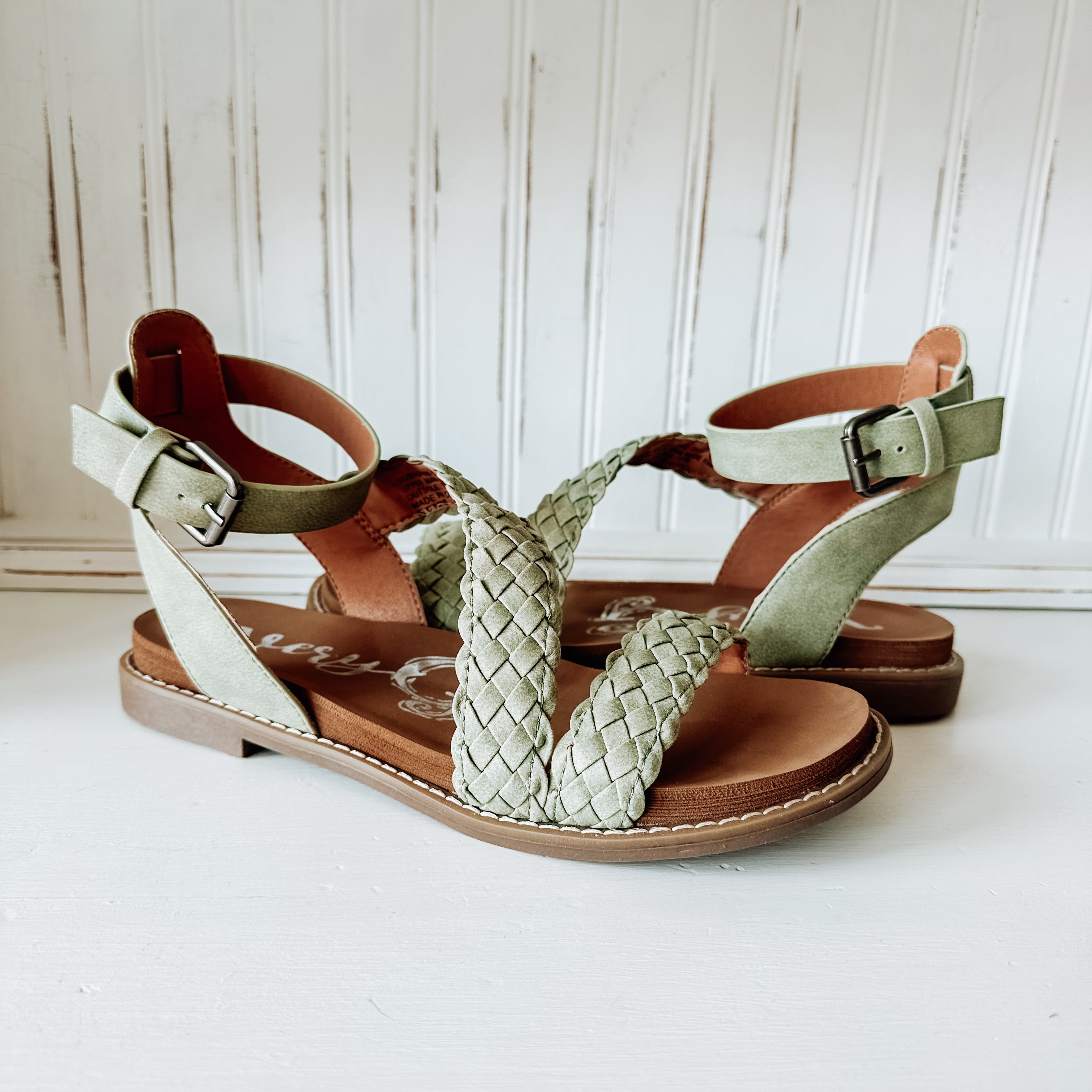 Sylvie Braided Sandal - Sage