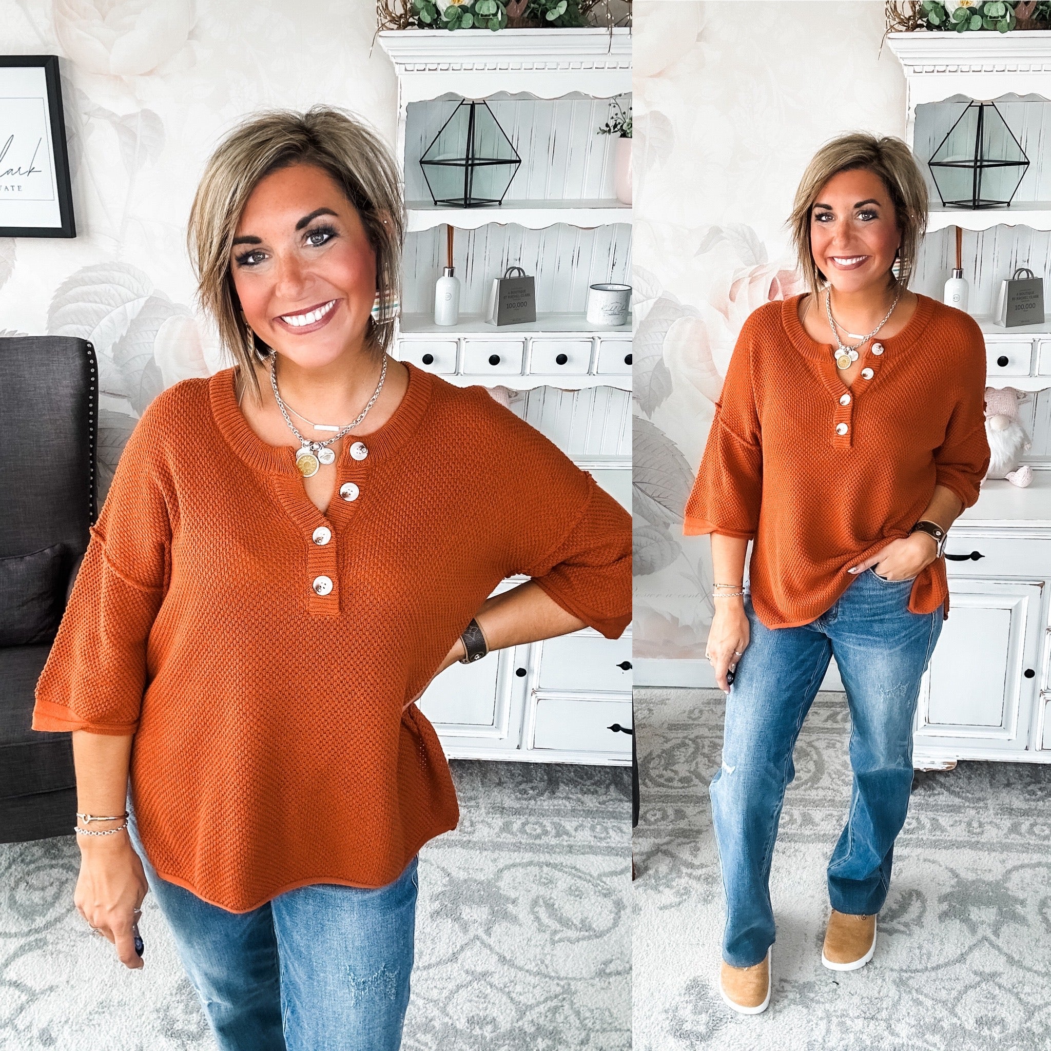 At Last Sweater - Rust