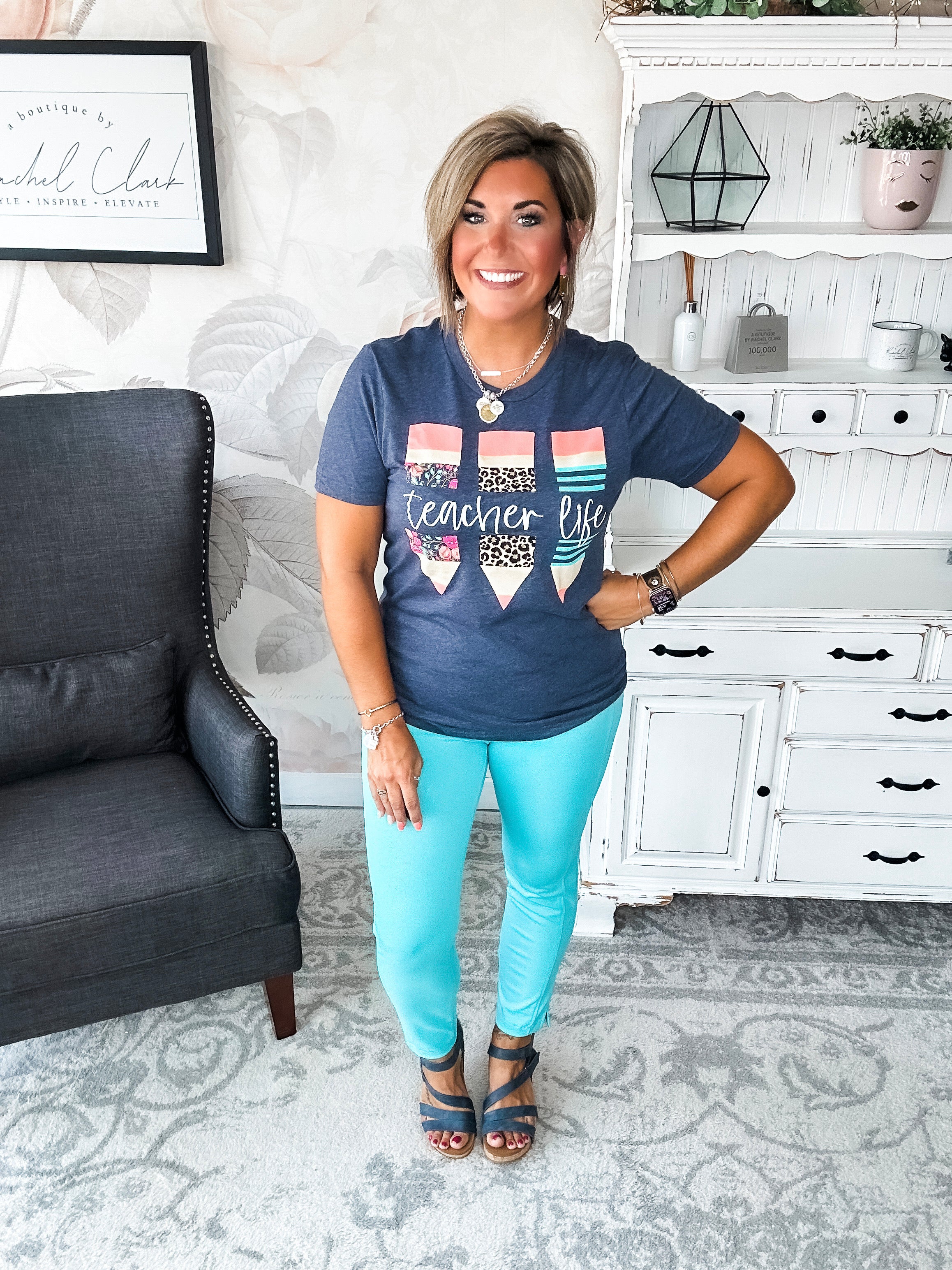 Teacher Life Graphic Tee