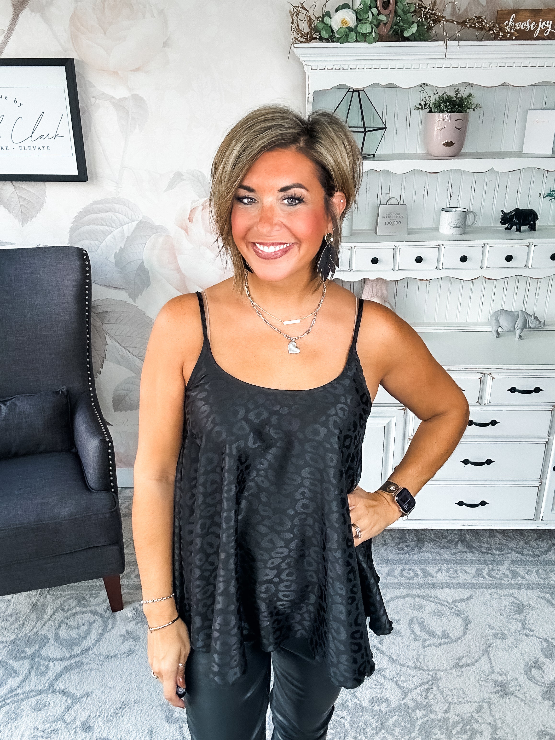 Remember Your Heart Tank - Black