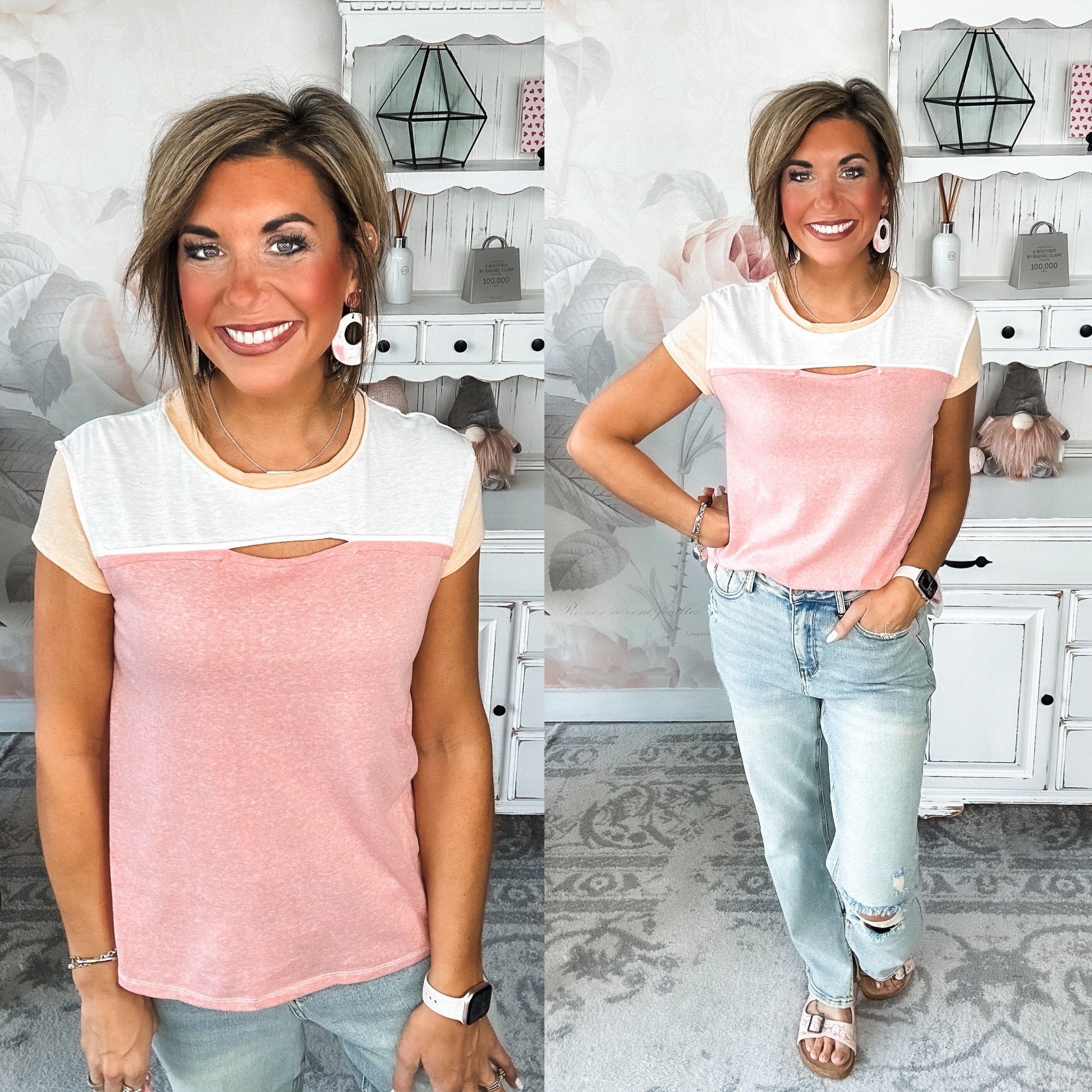 Keep On Trying Tee - Pink