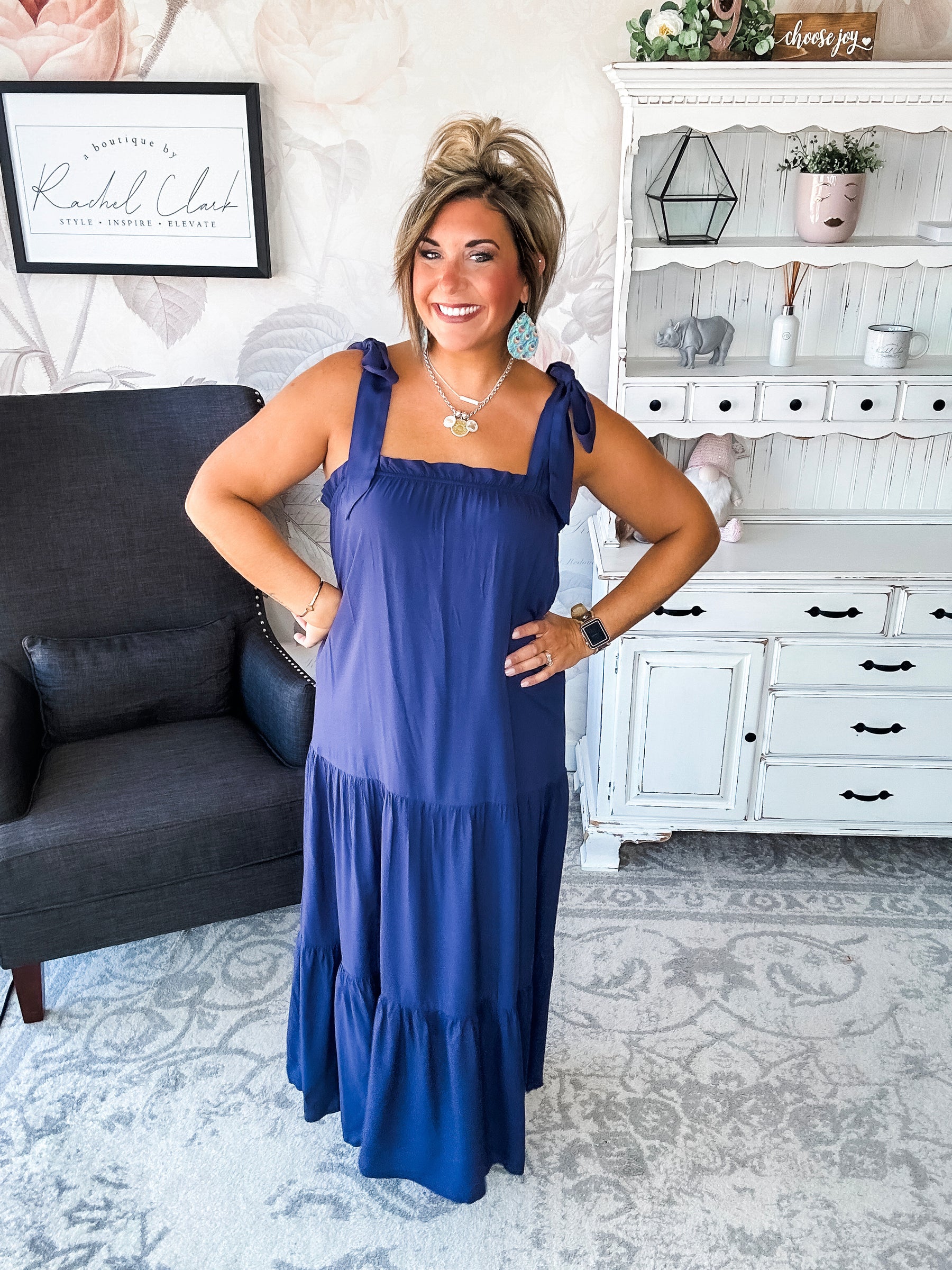 Working on Us Tiered Maxi Dress