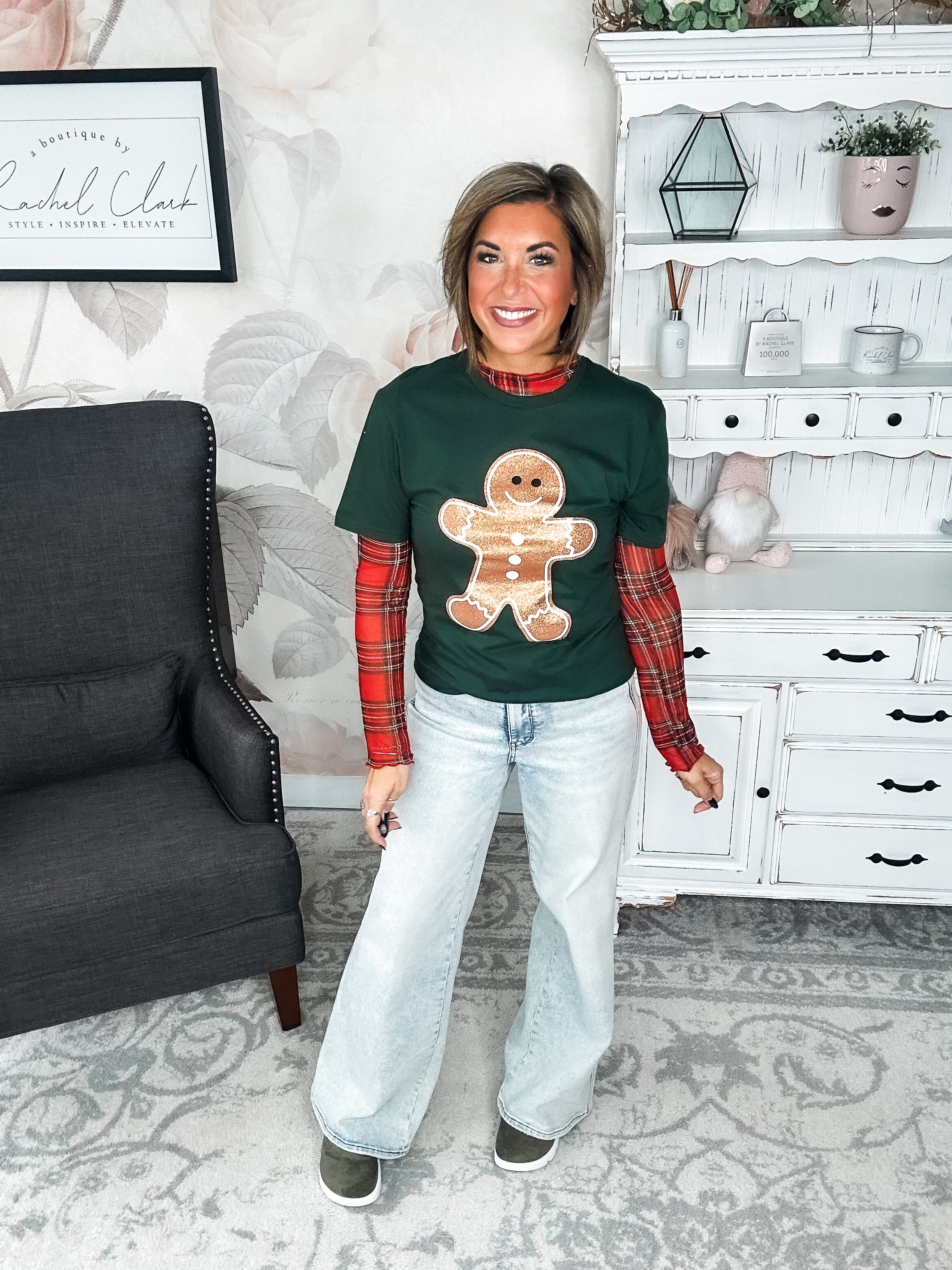 Glitter Gingy Graphic Tee