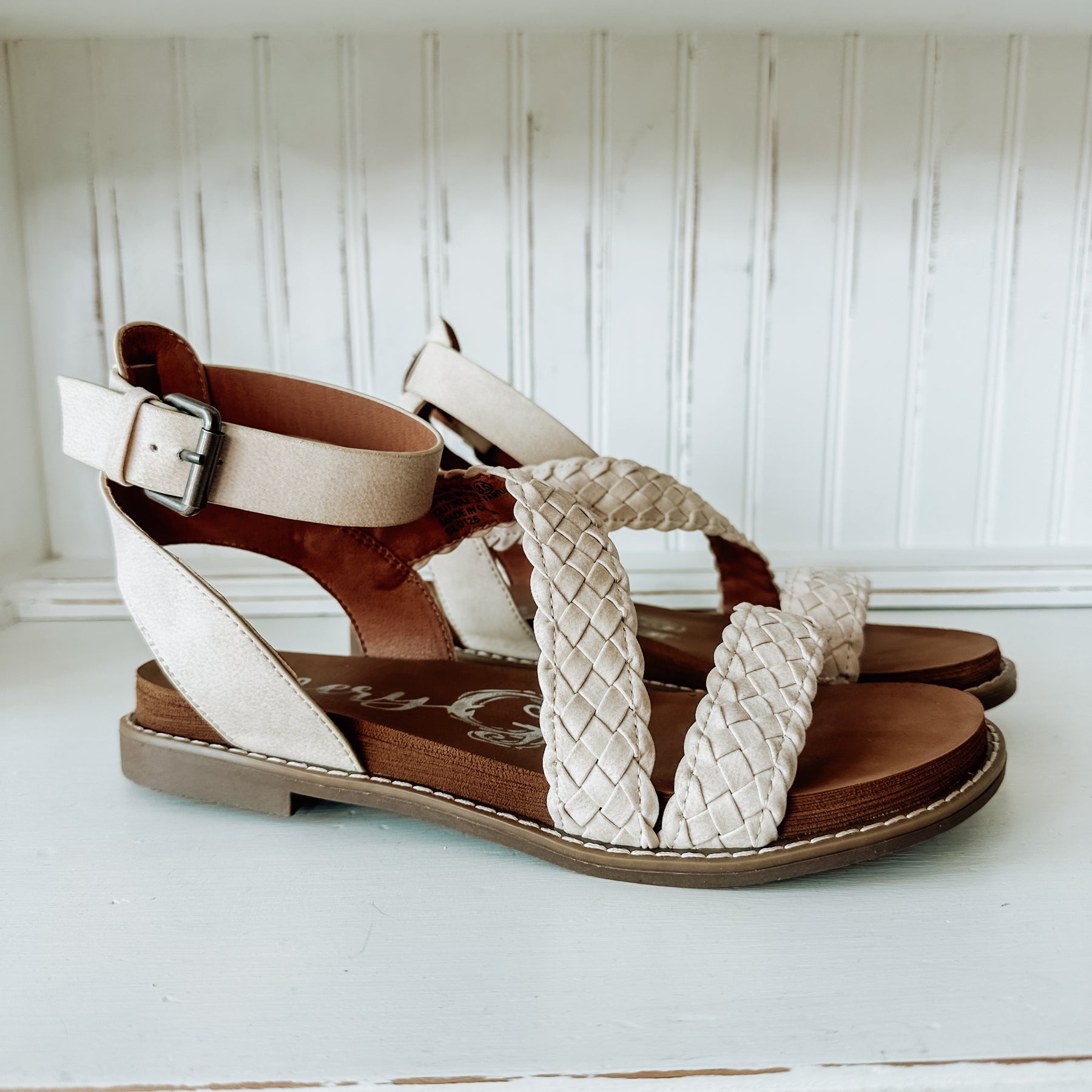 Sylvie Braided Sandal - Cream
