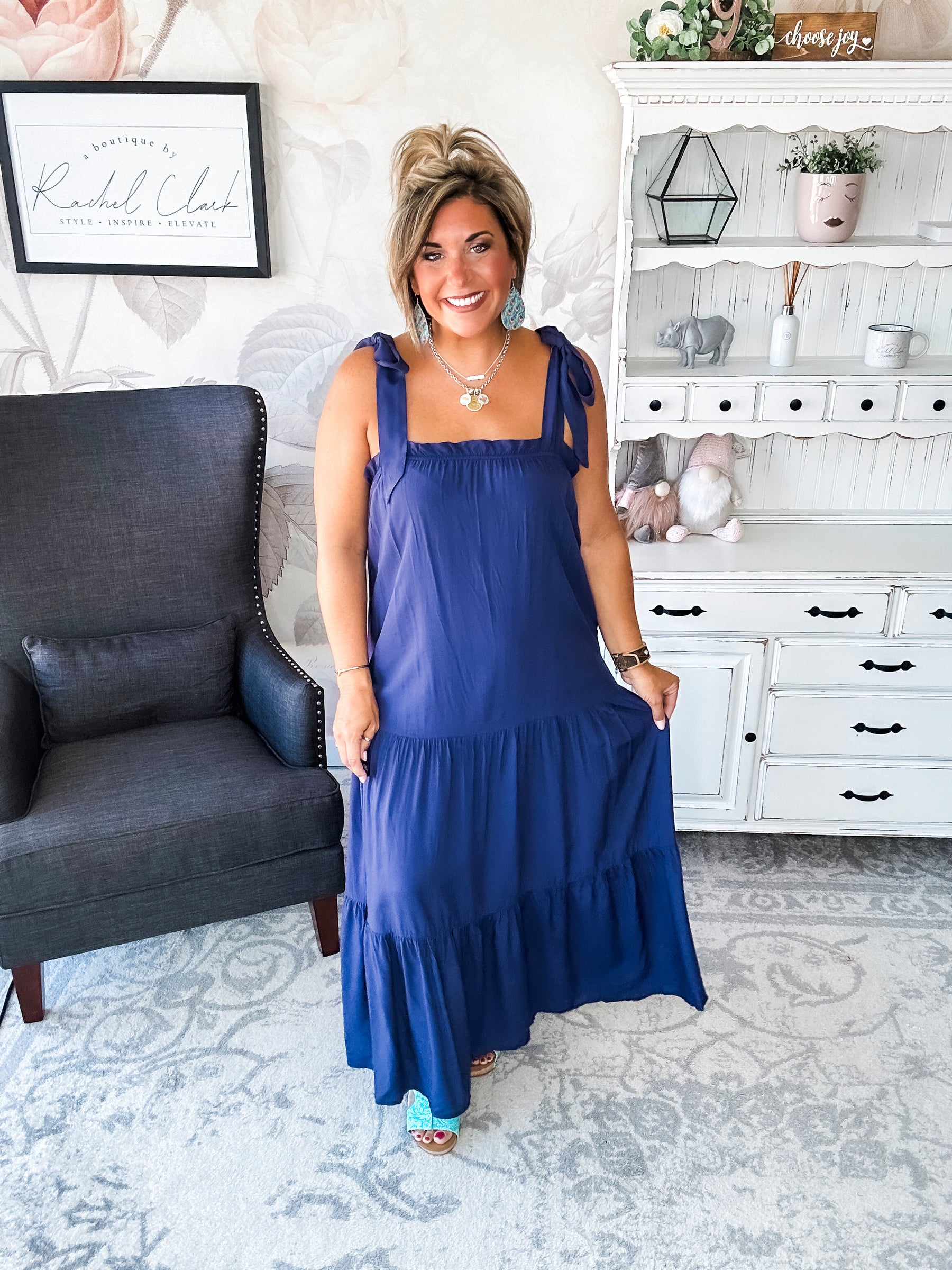 Working on Us Tiered Maxi Dress
