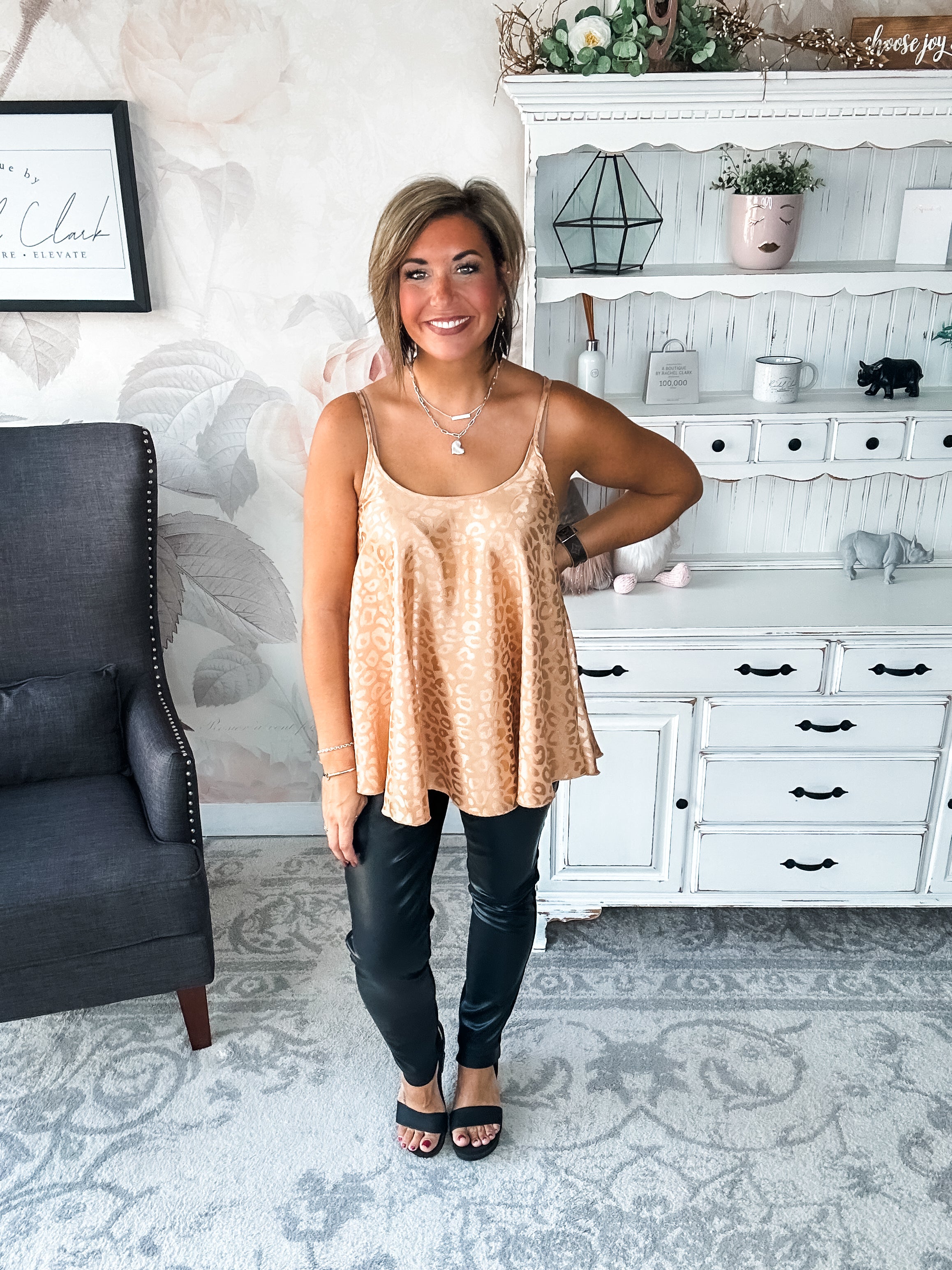 Remember Your Heart Tank - Rose Gold