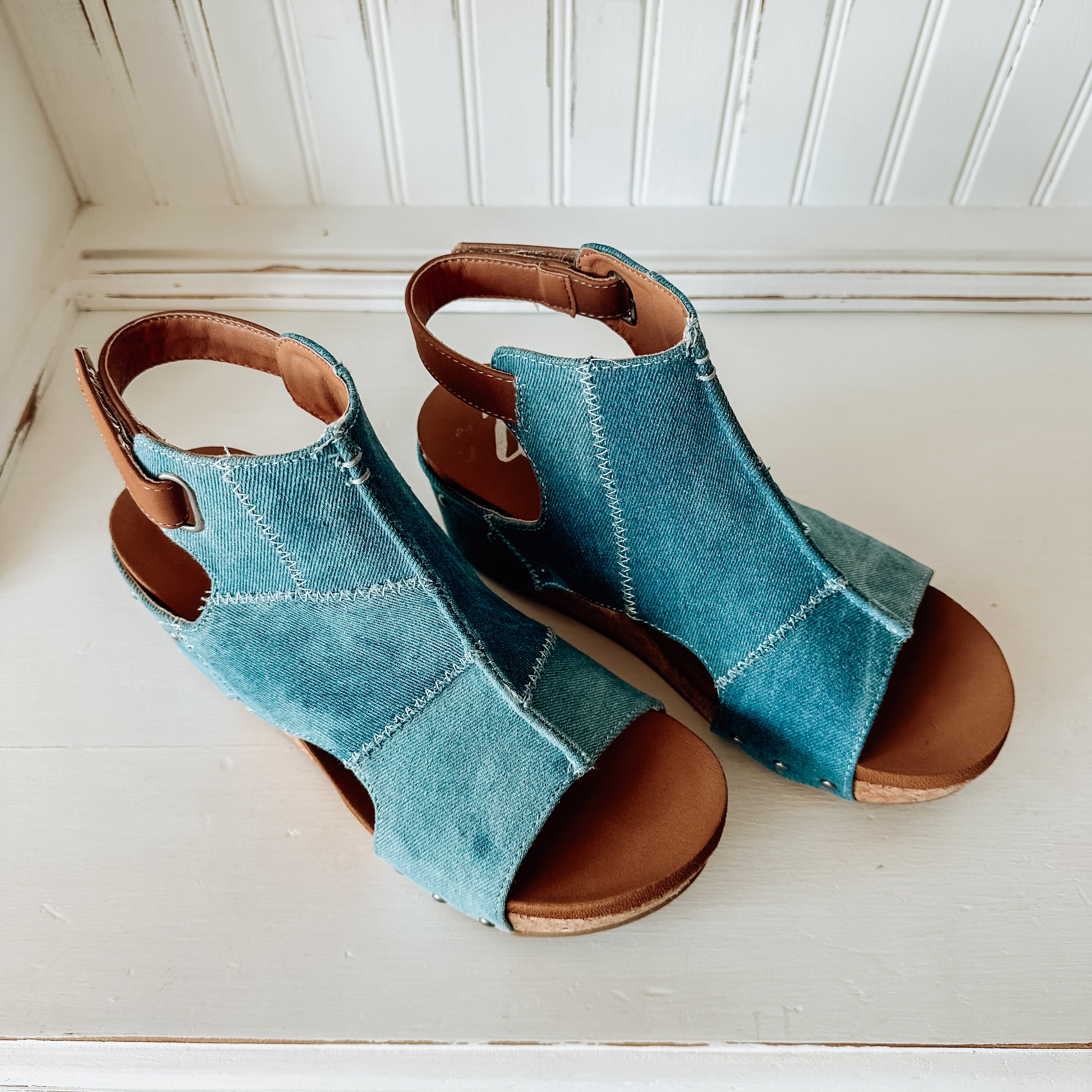 LaLa Wedge Sandal - Denim