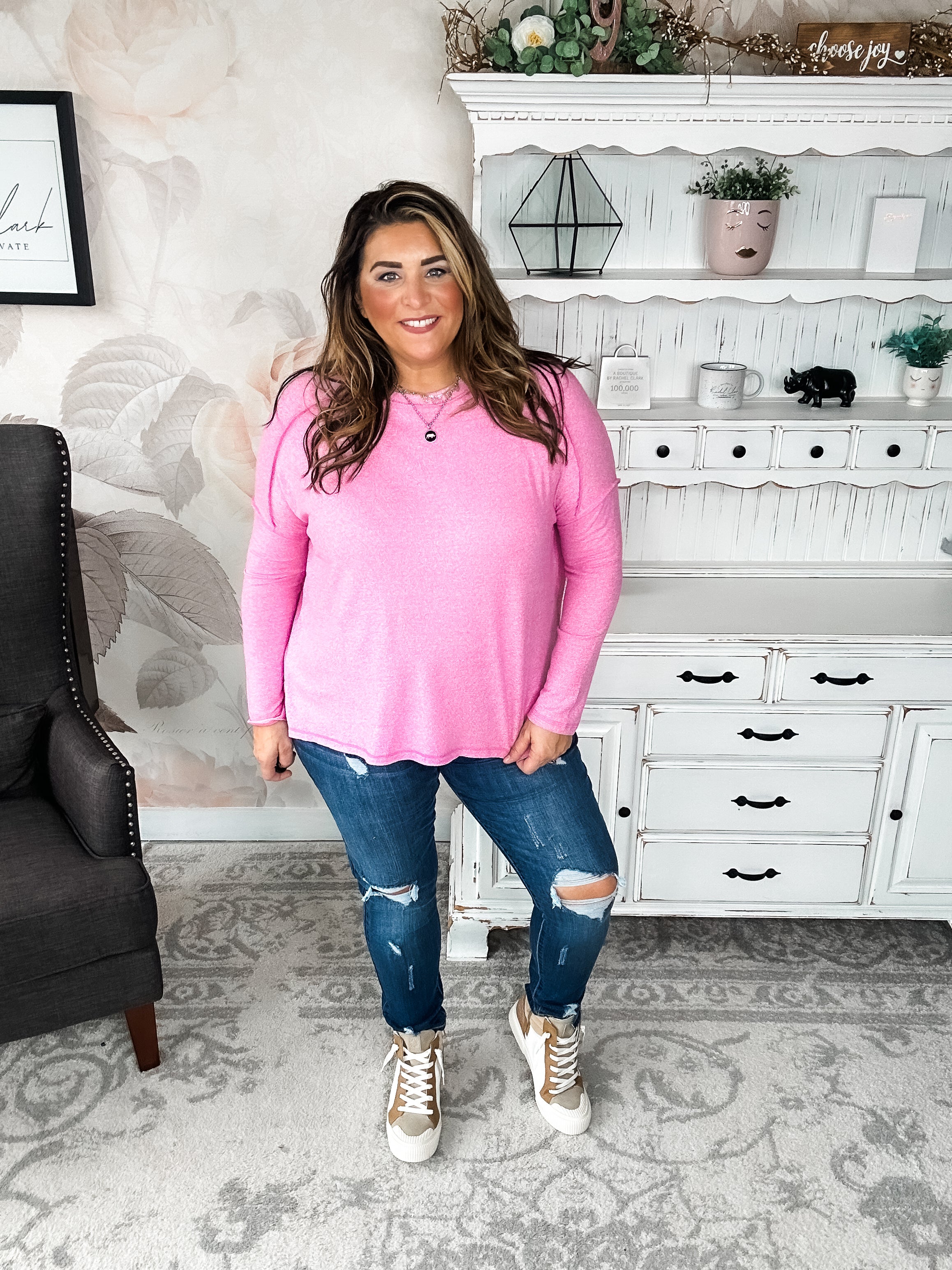 BLACK FRIDAY EXCLUSIVE - Midnight Mover Pullover - Candy Pink