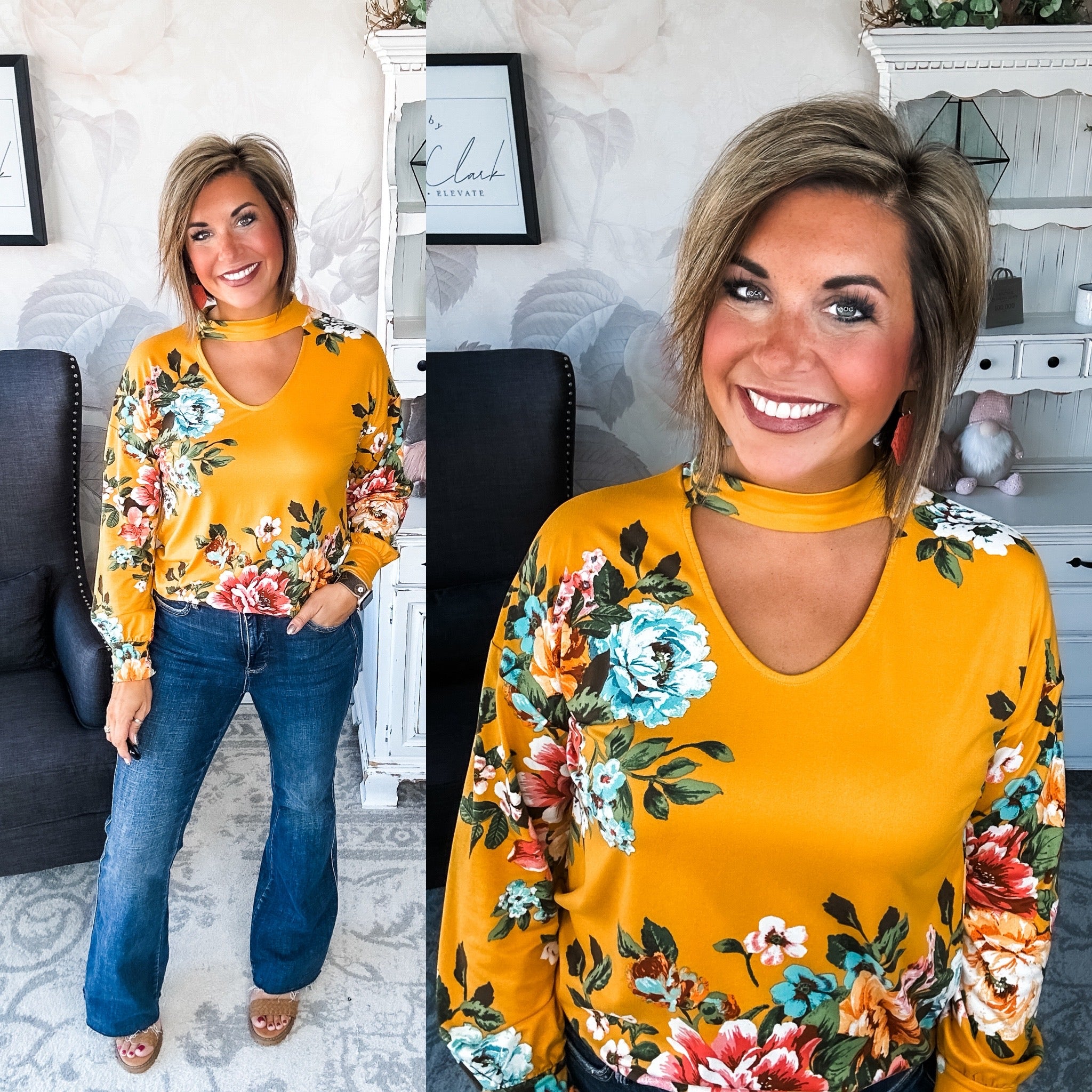 You're Still Number One Floral Top