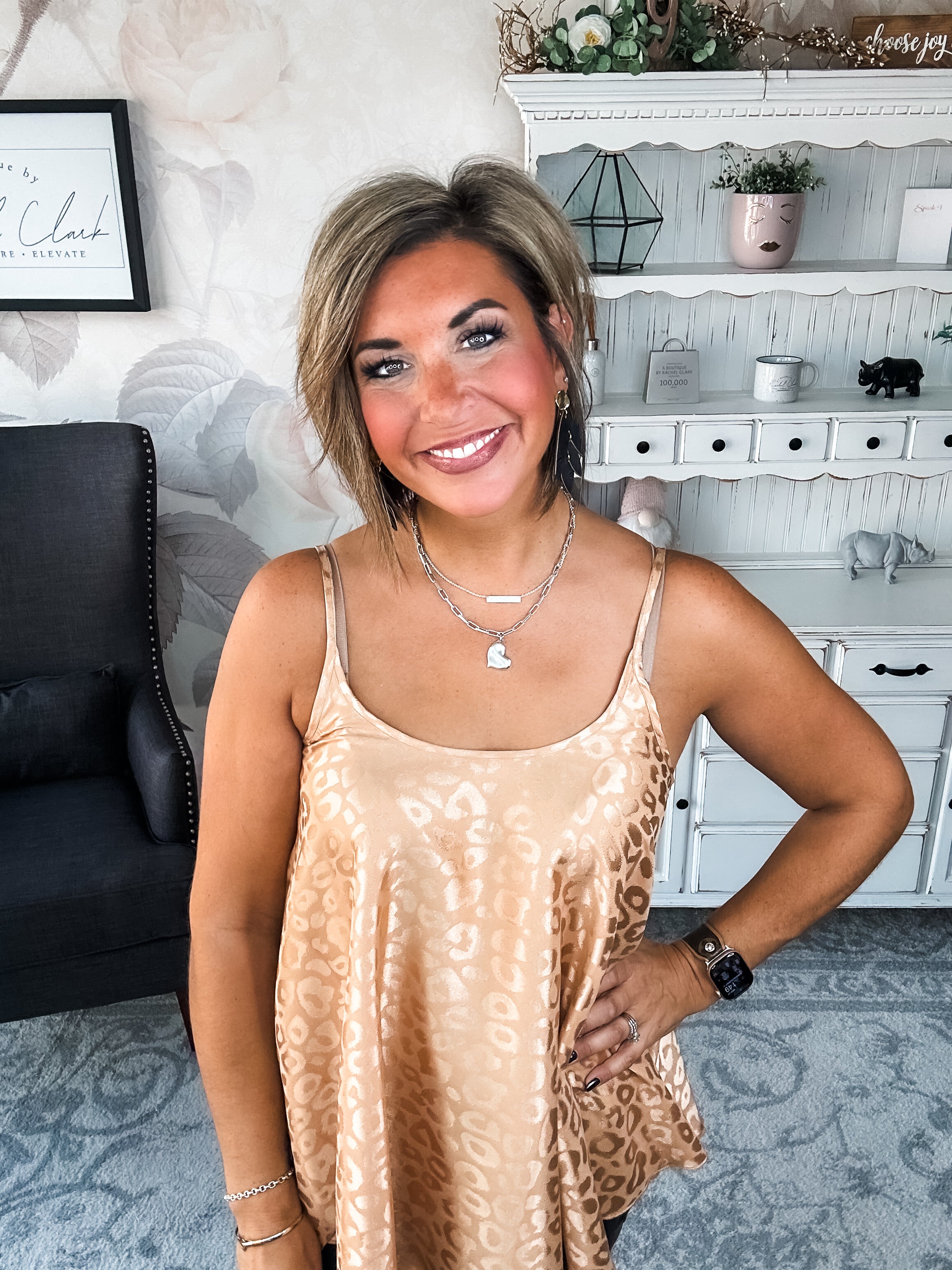 Remember Your Heart Tank - Rose Gold