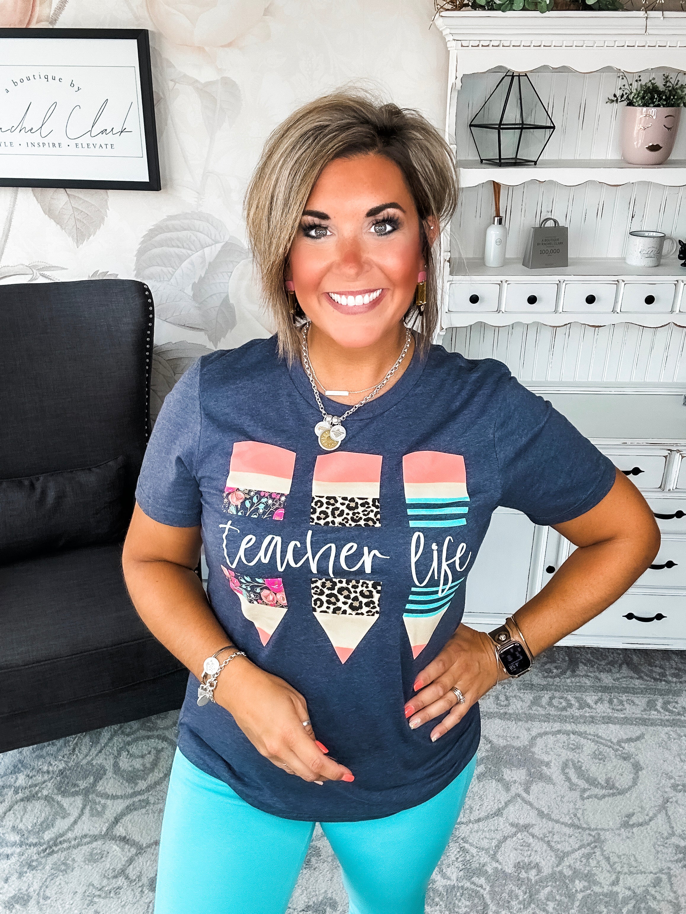 Teacher Life Graphic Tee