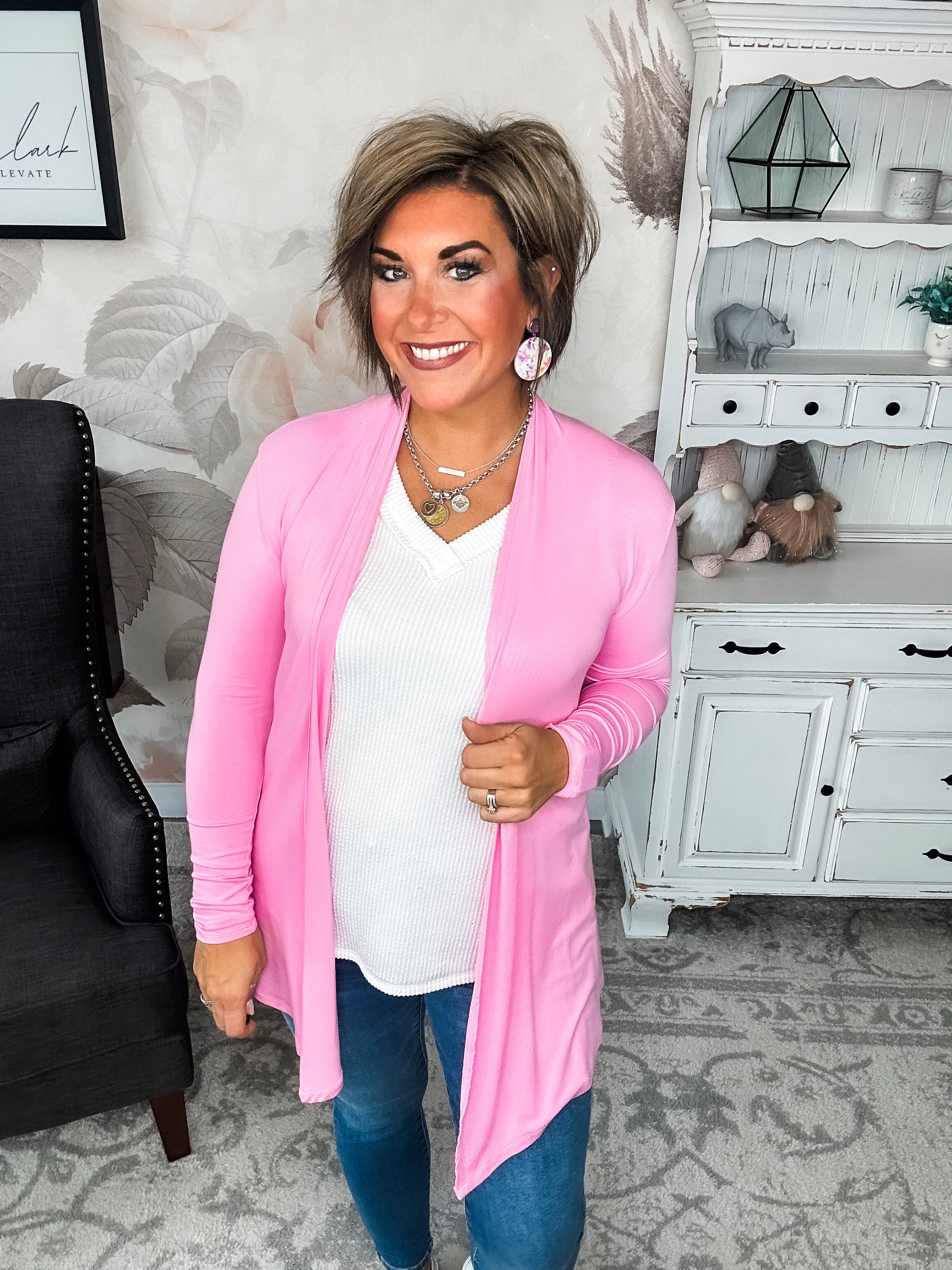 Love Never Fades Cardigan - Pink