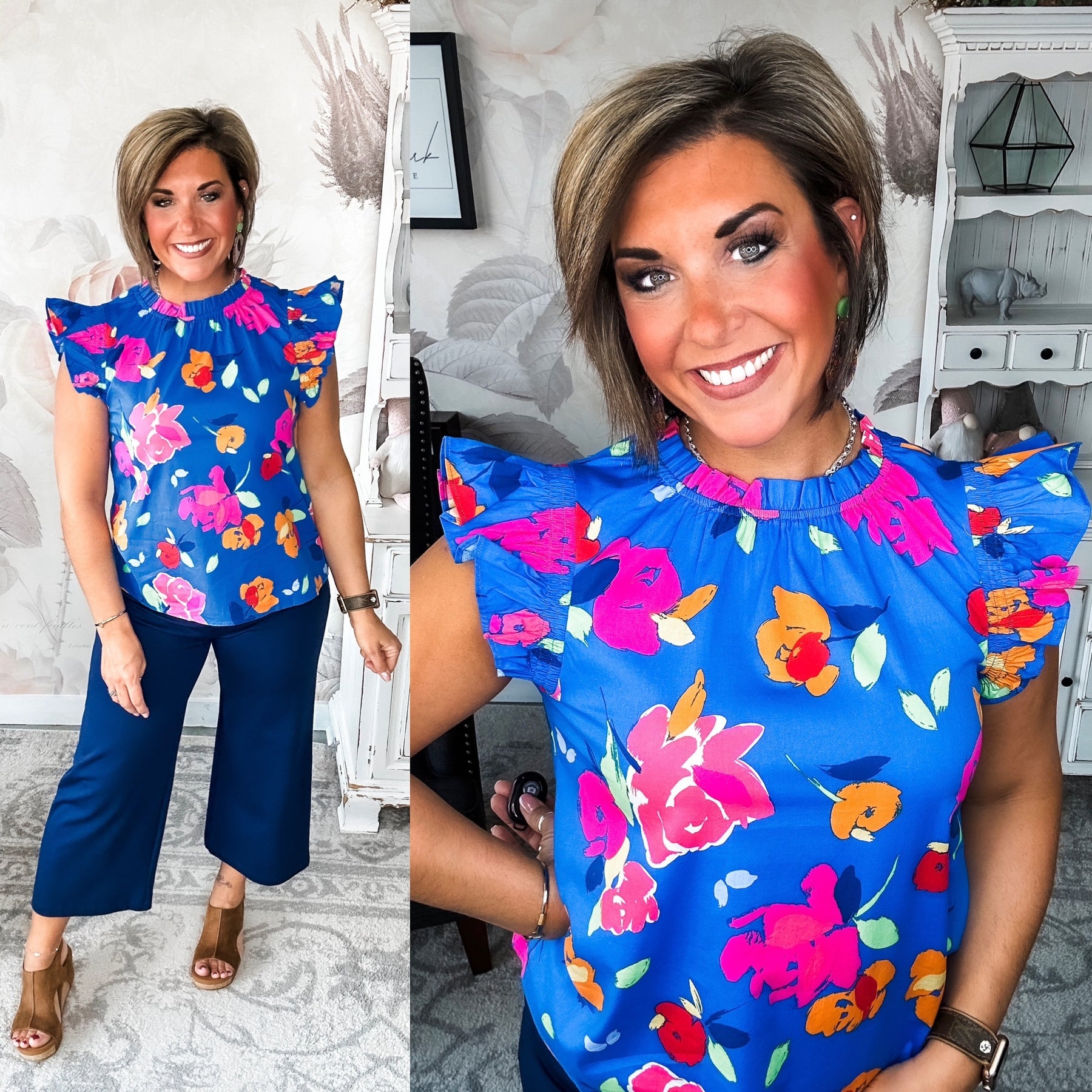 So Much Left Undone Floral Blouse