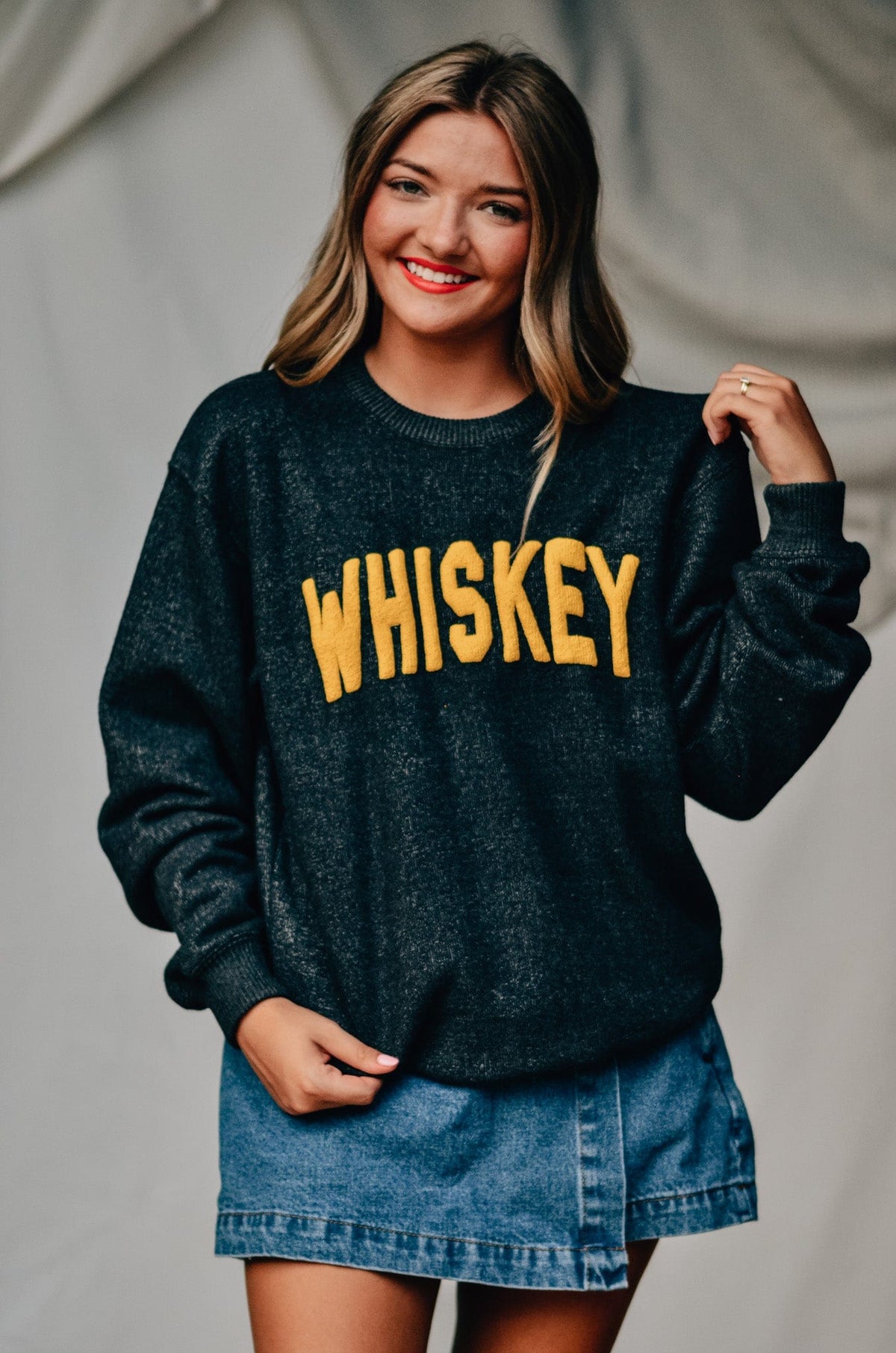 Whiskey Knit Sweatshirt *ONLINE EXCLUSIVE*