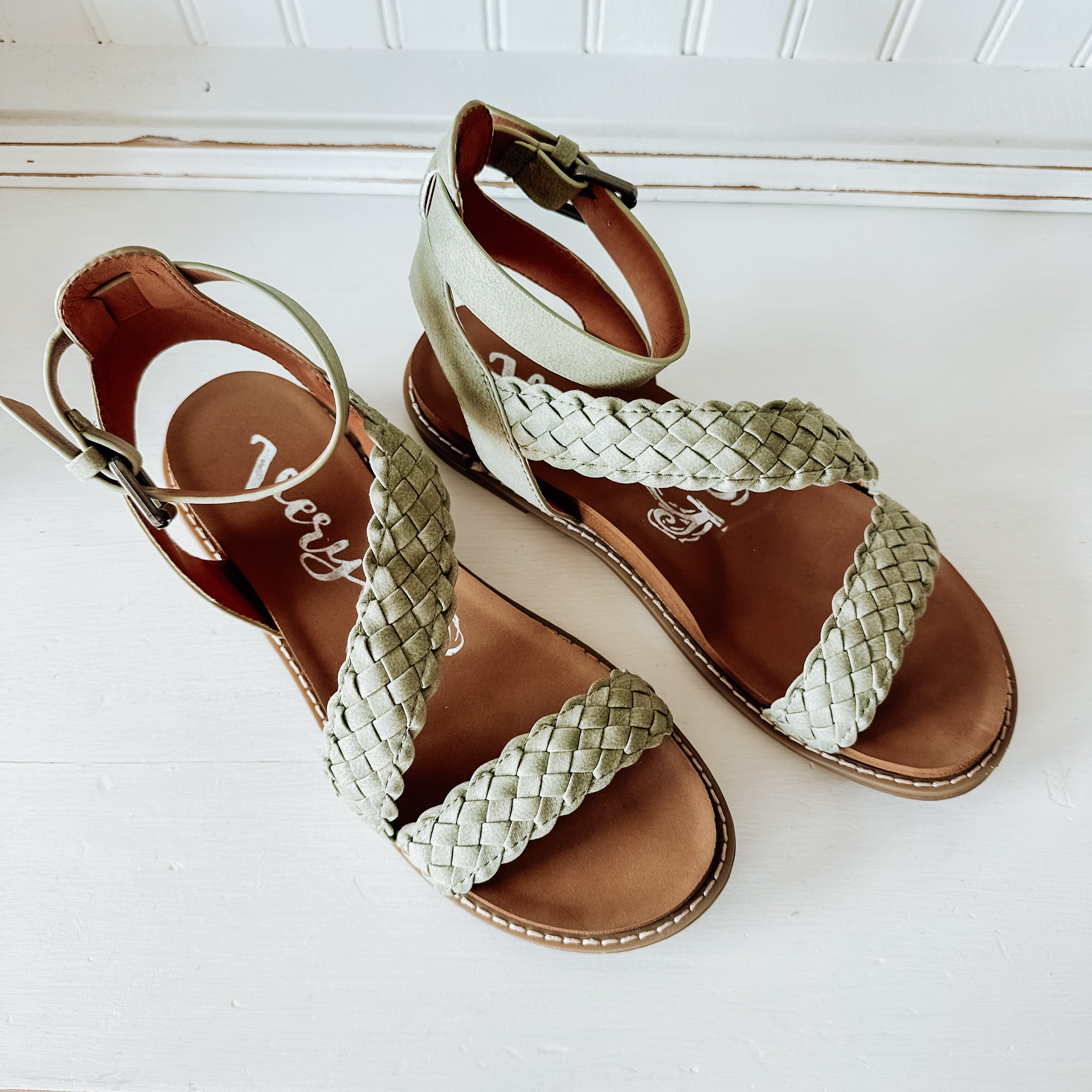 Sylvie Braided Sandal - Sage