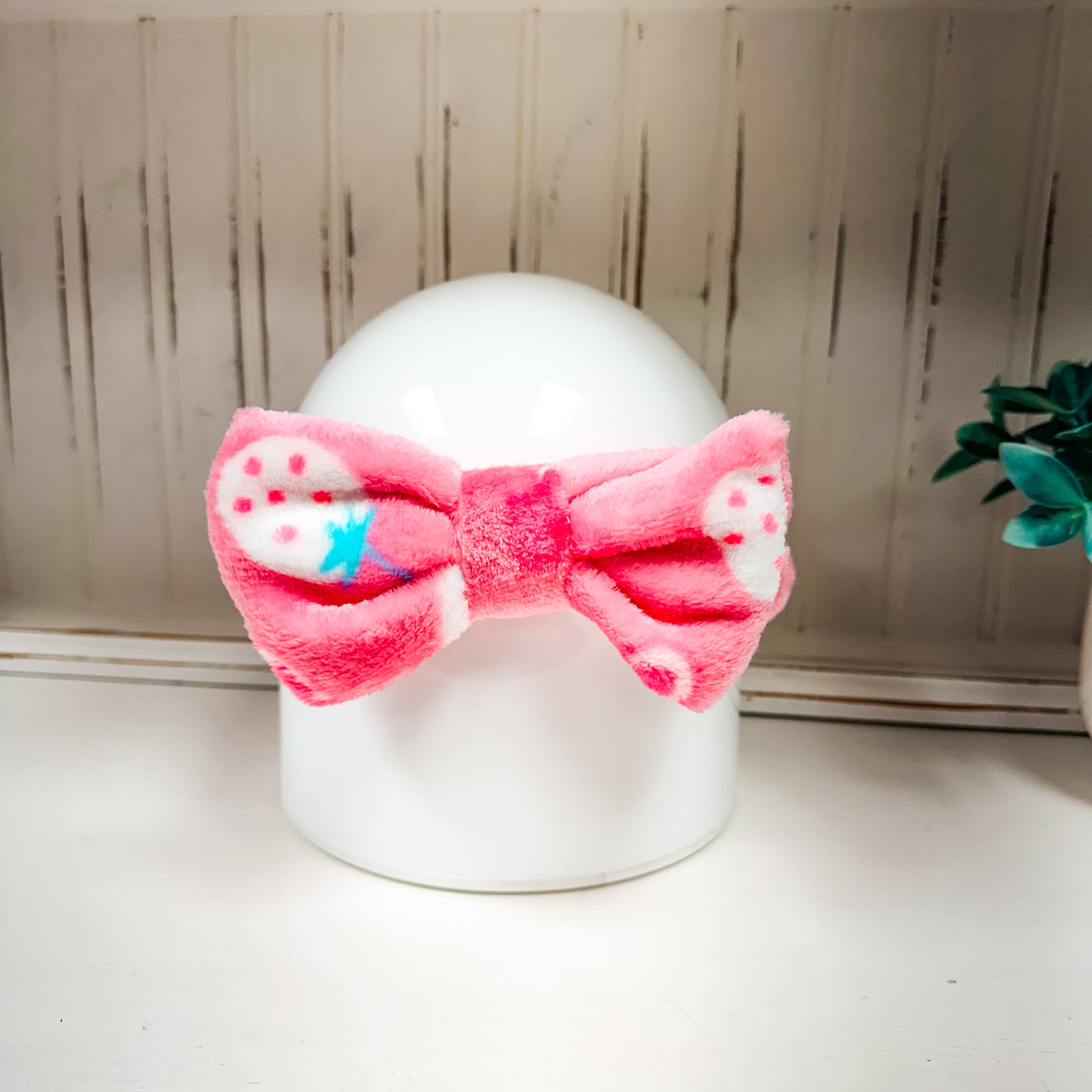 Pink Spa Headband with Bow