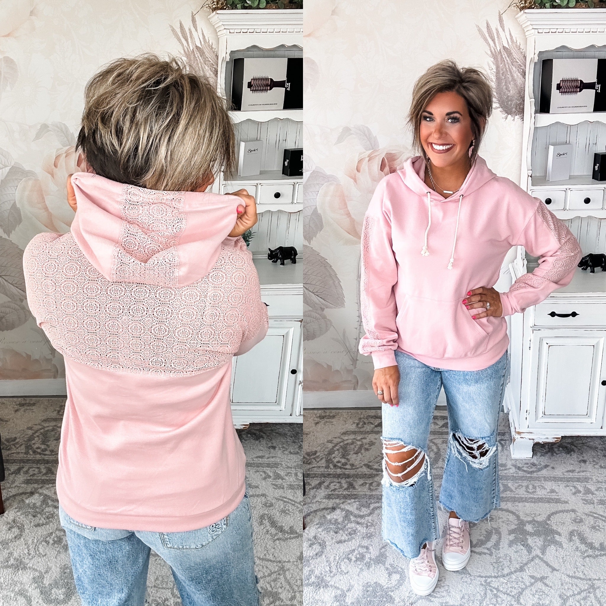 Ampersand Avenue University Hoodie - Wonderstruck - Pink
