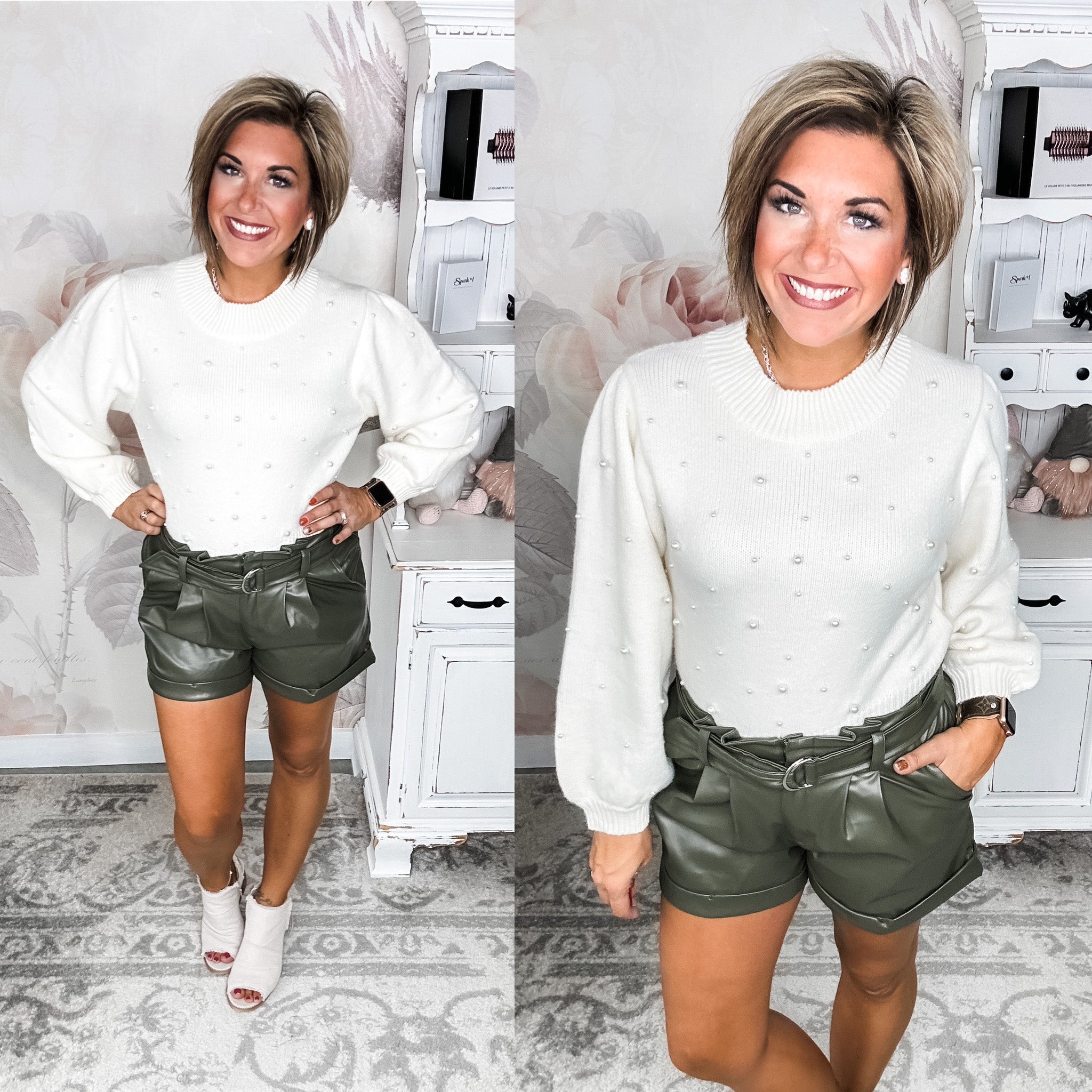 Make It Happen Faux Leather Shorts