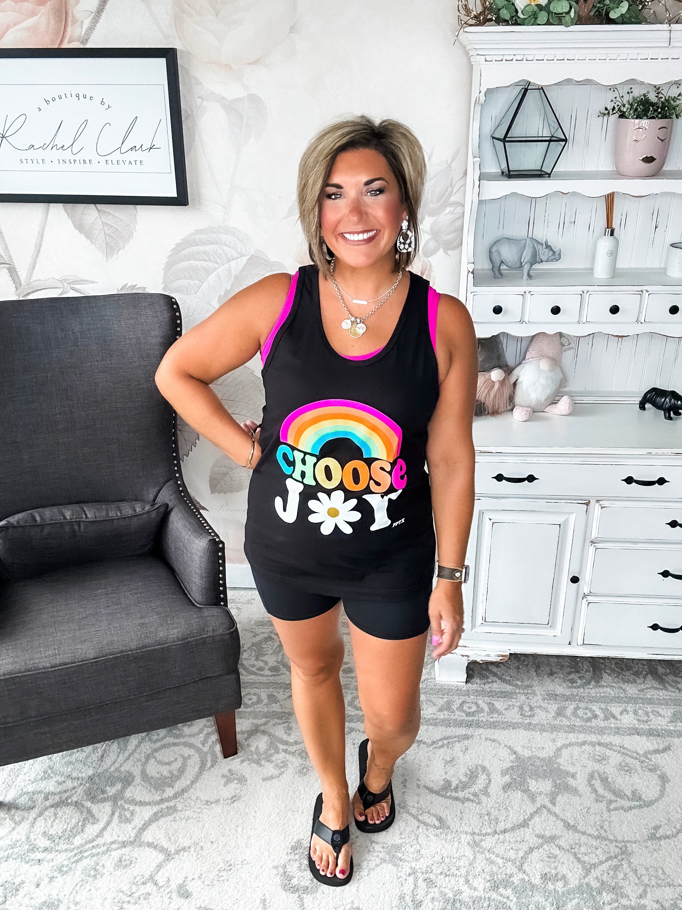 Choose Joy Graphic Tank