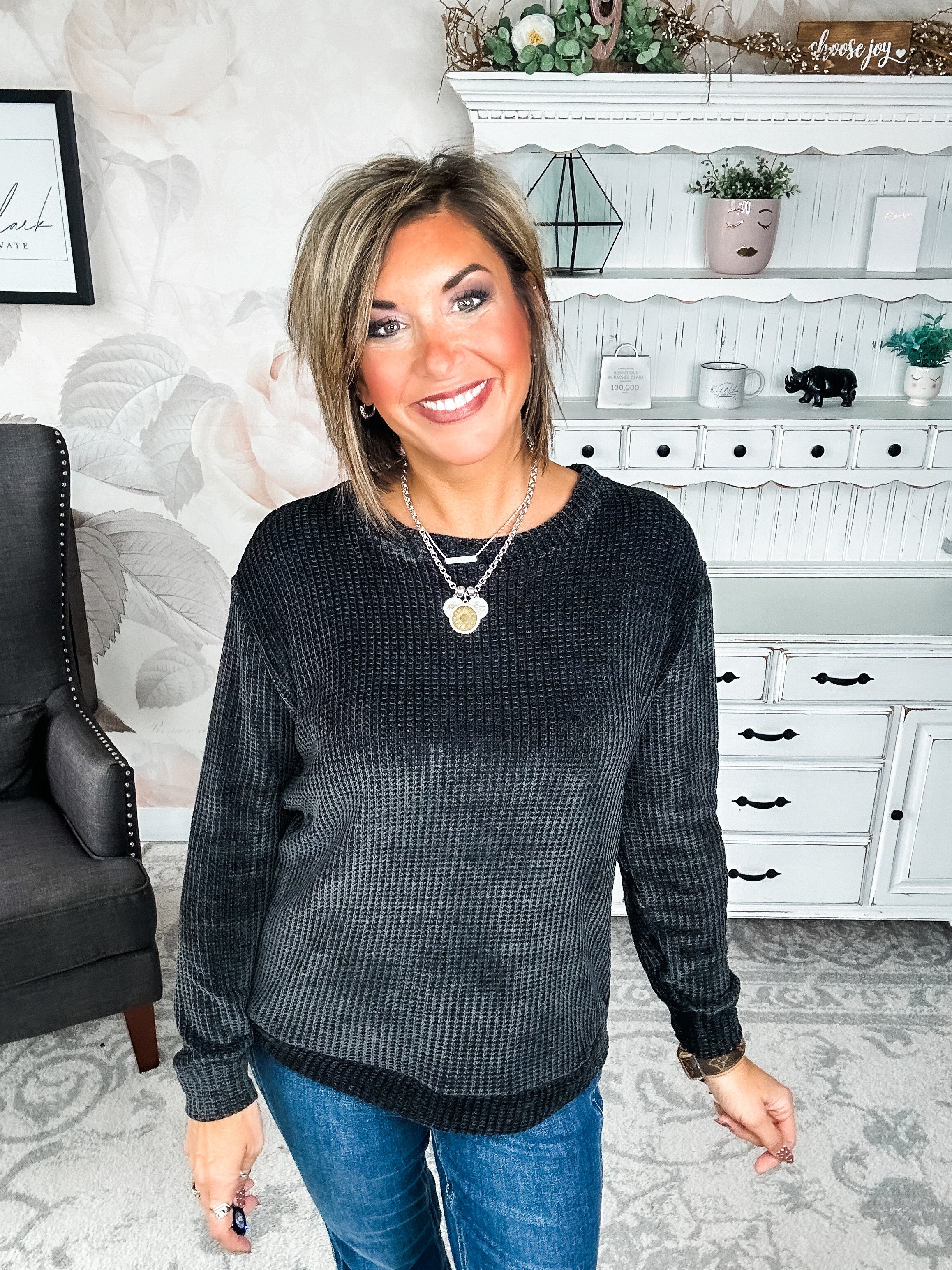 BLACK FRIDAY EXCLUSIVE - Moonlight Mixer Sweater - Black