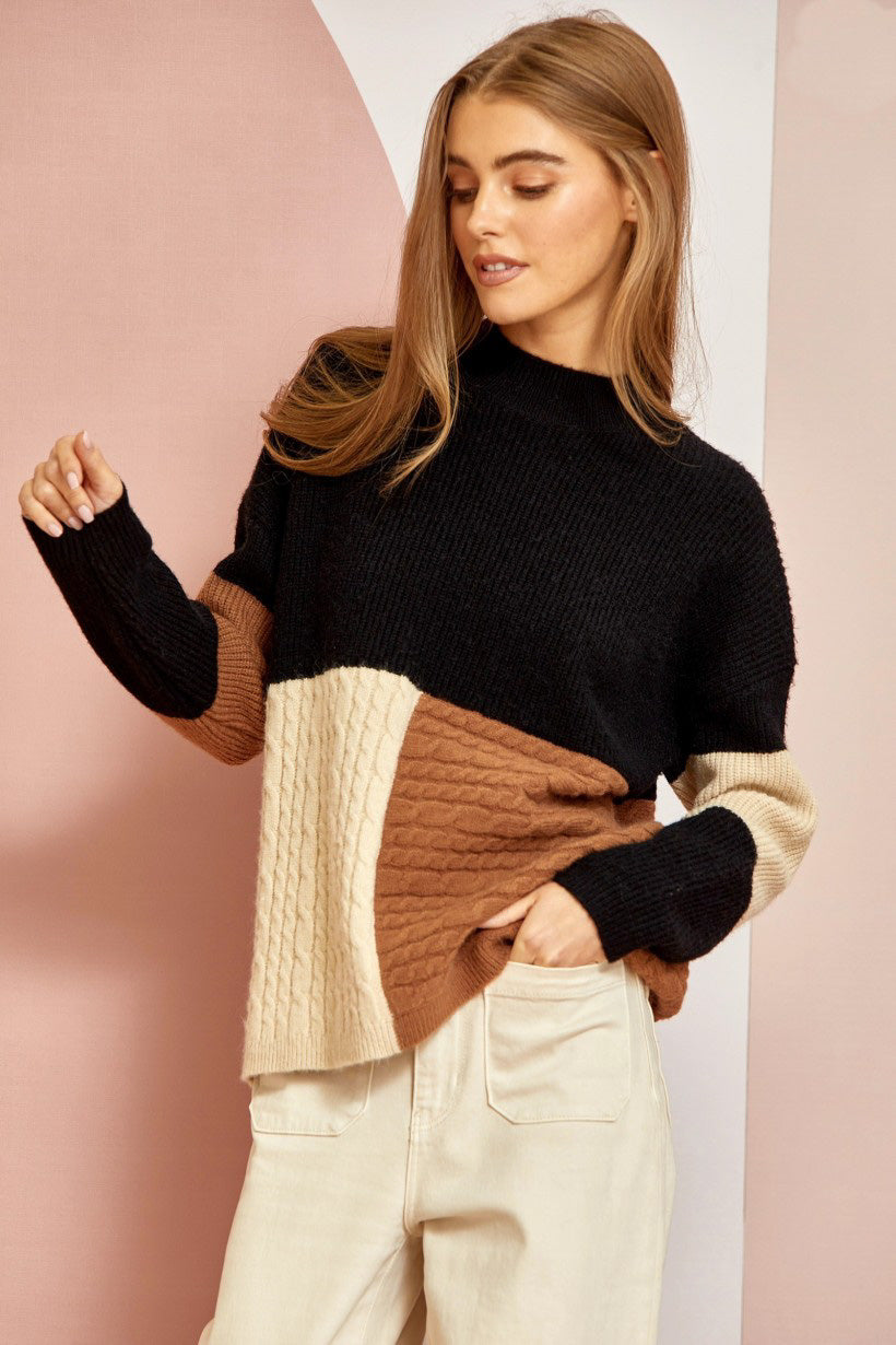 True Survivor Colorblock Sweater