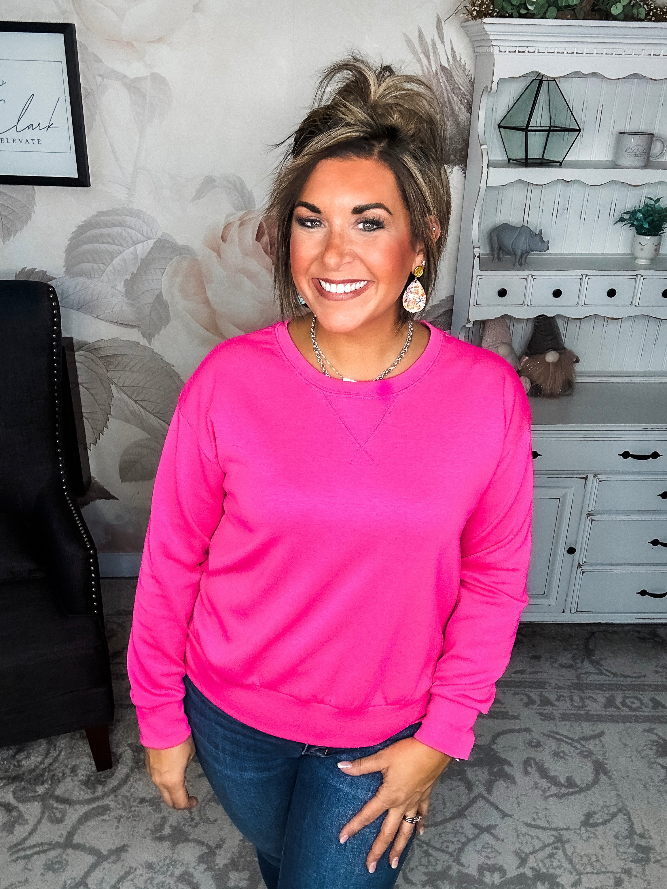 Classy On The Weekend Set - Hot Pink