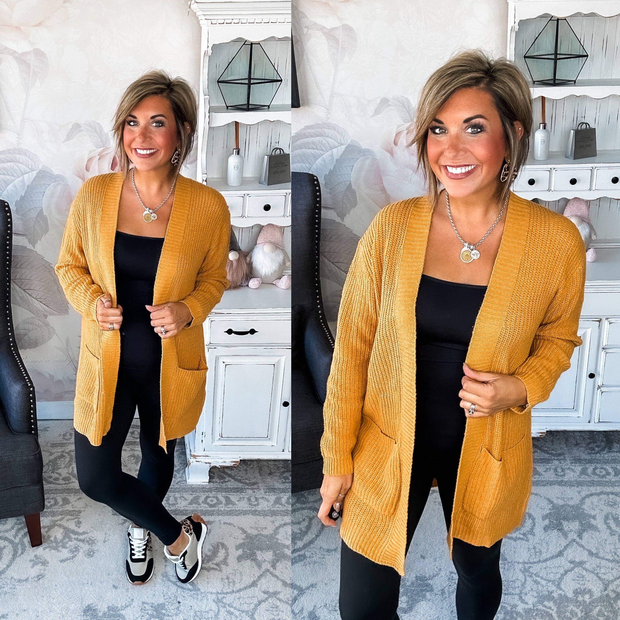 Can't Beat It Cardigan - Marigold