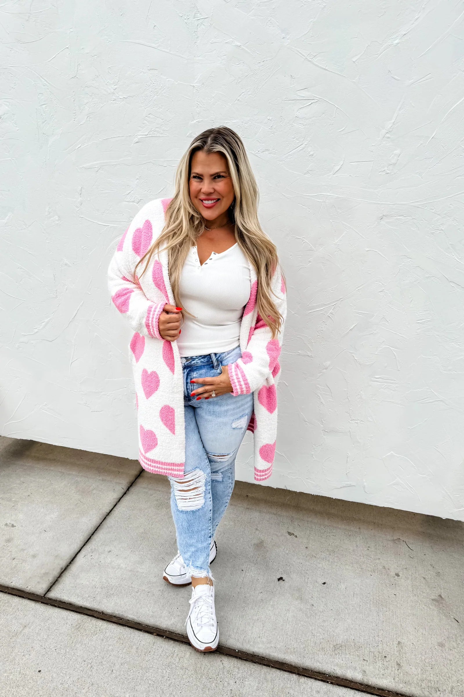 On Cloud Nine Valentine Cardigan - Pink